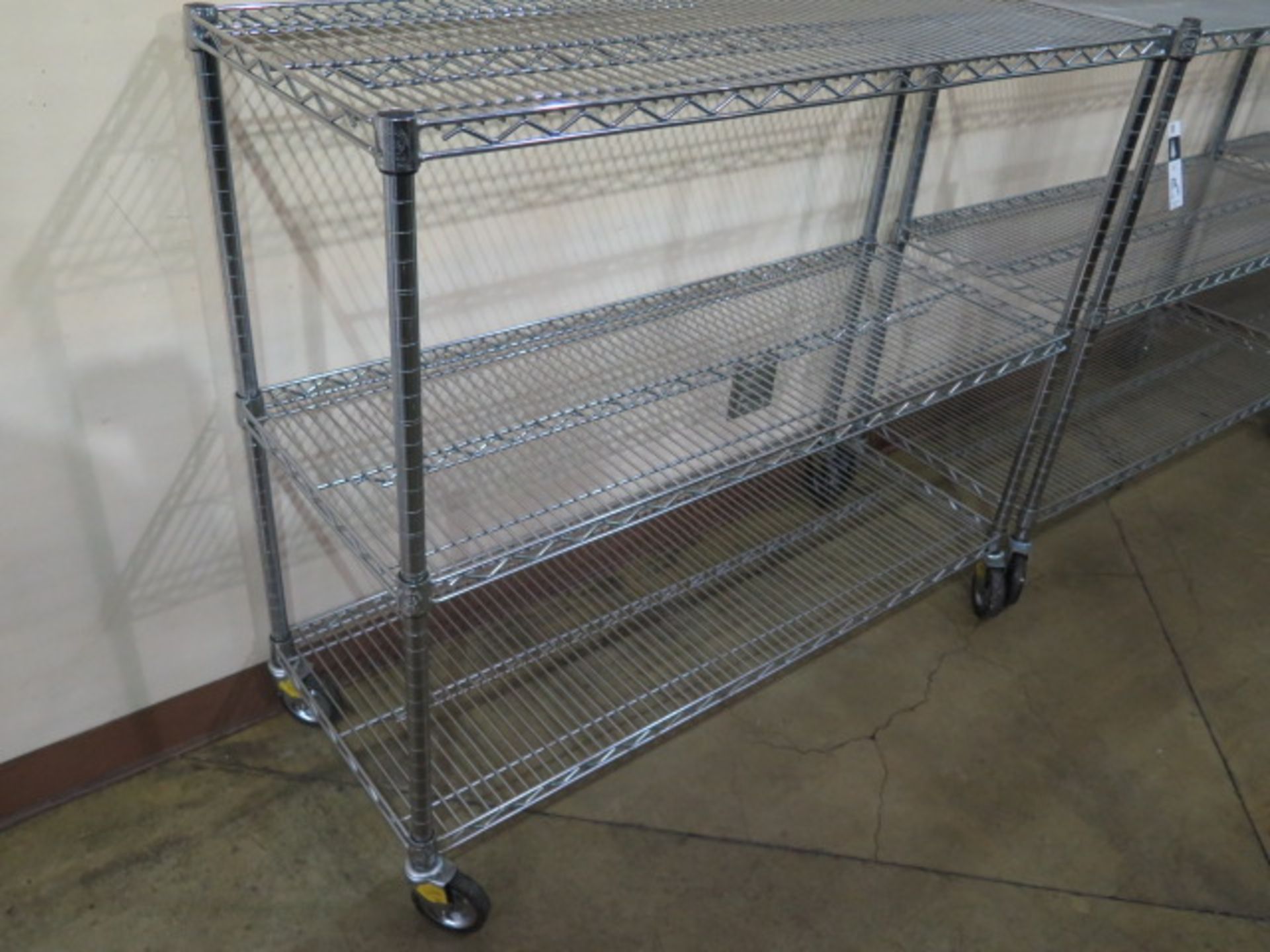 Rolling Wire-Frame Shelves (9) (SOLD AS-IS - NO WARRANTY) - Image 2 of 4