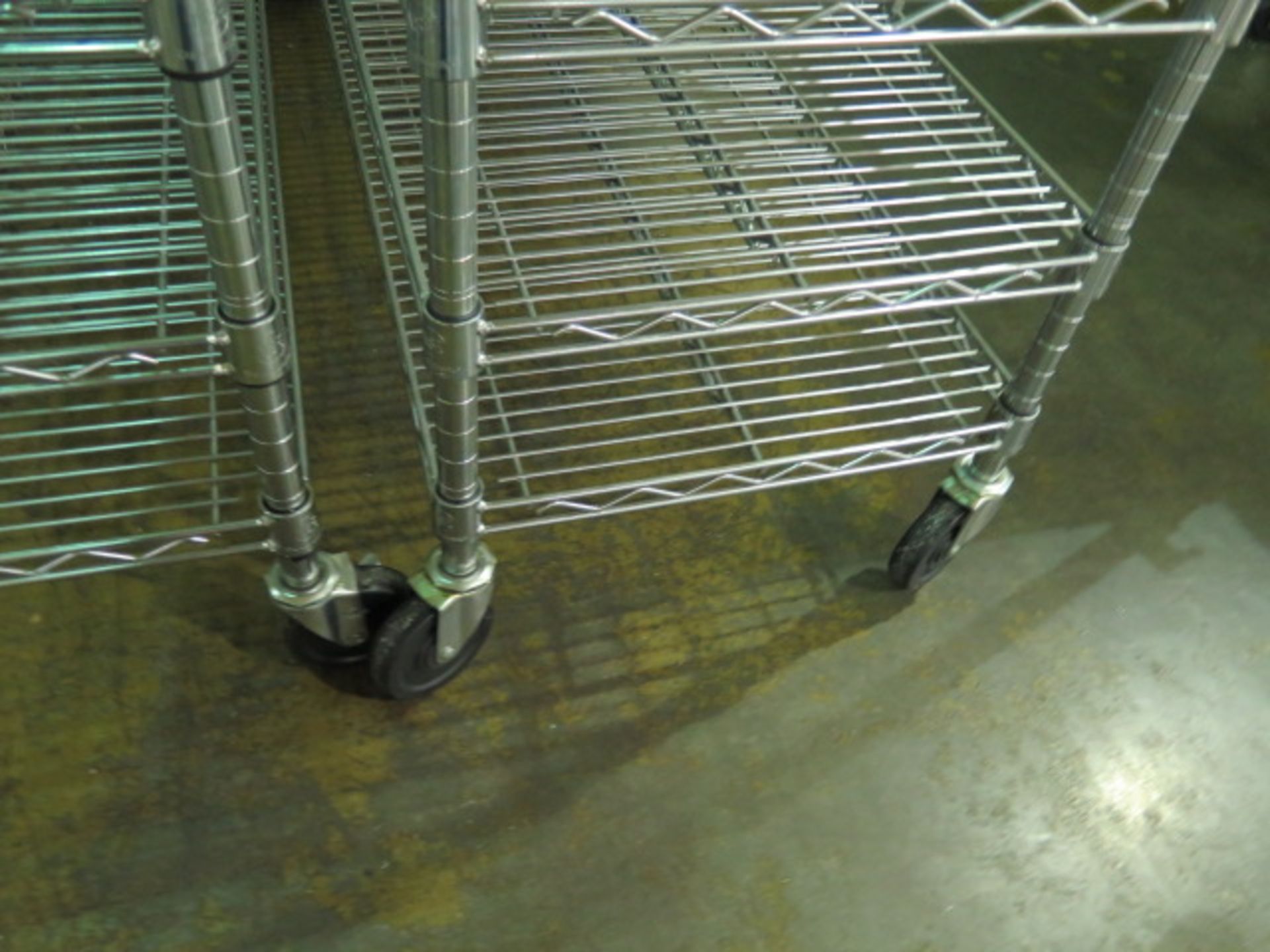 Rolling Wire Frame Shelves (8) (SOLD AS-IS - NO WARRANTY) - Image 6 of 7