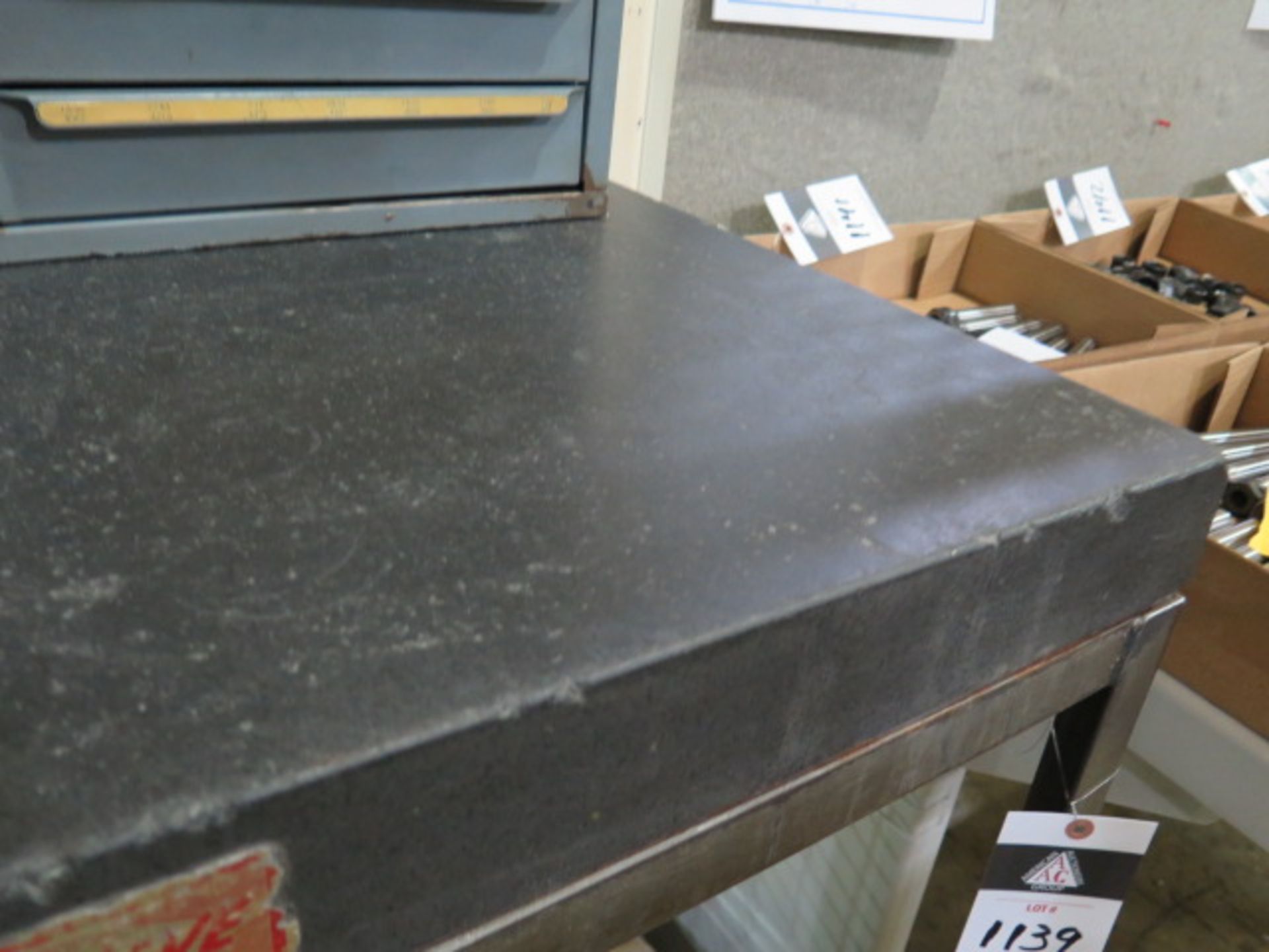 Mojave 24" x 36" x 3" Granite Surface Plate w/ Rolling Stand (SOLD AS-IS - NO WARRANTY) - Image 2 of 4