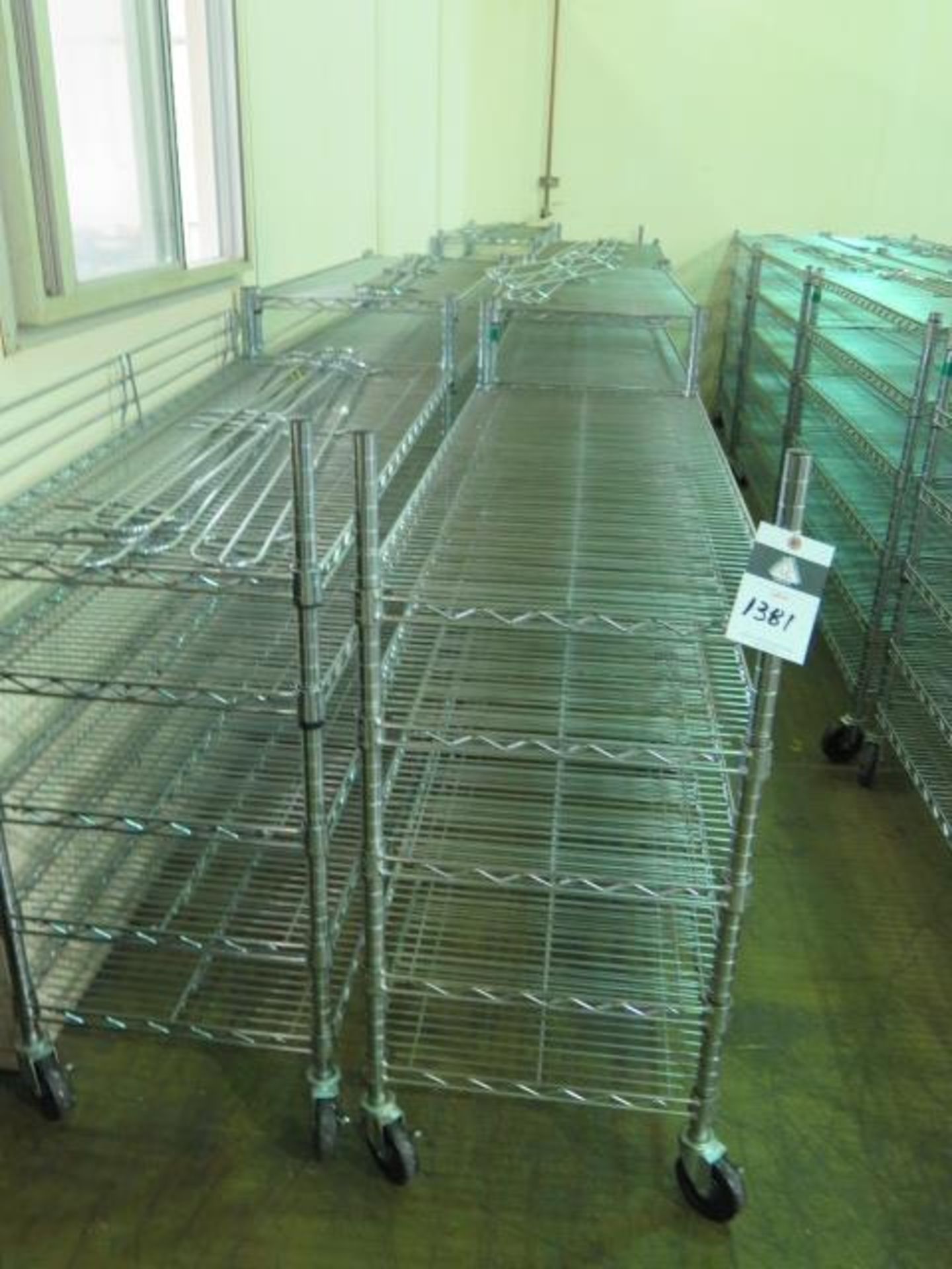 Rolling Wire Frame Shelves (8) (SOLD AS-IS - NO WARRANTY) - Image 2 of 5