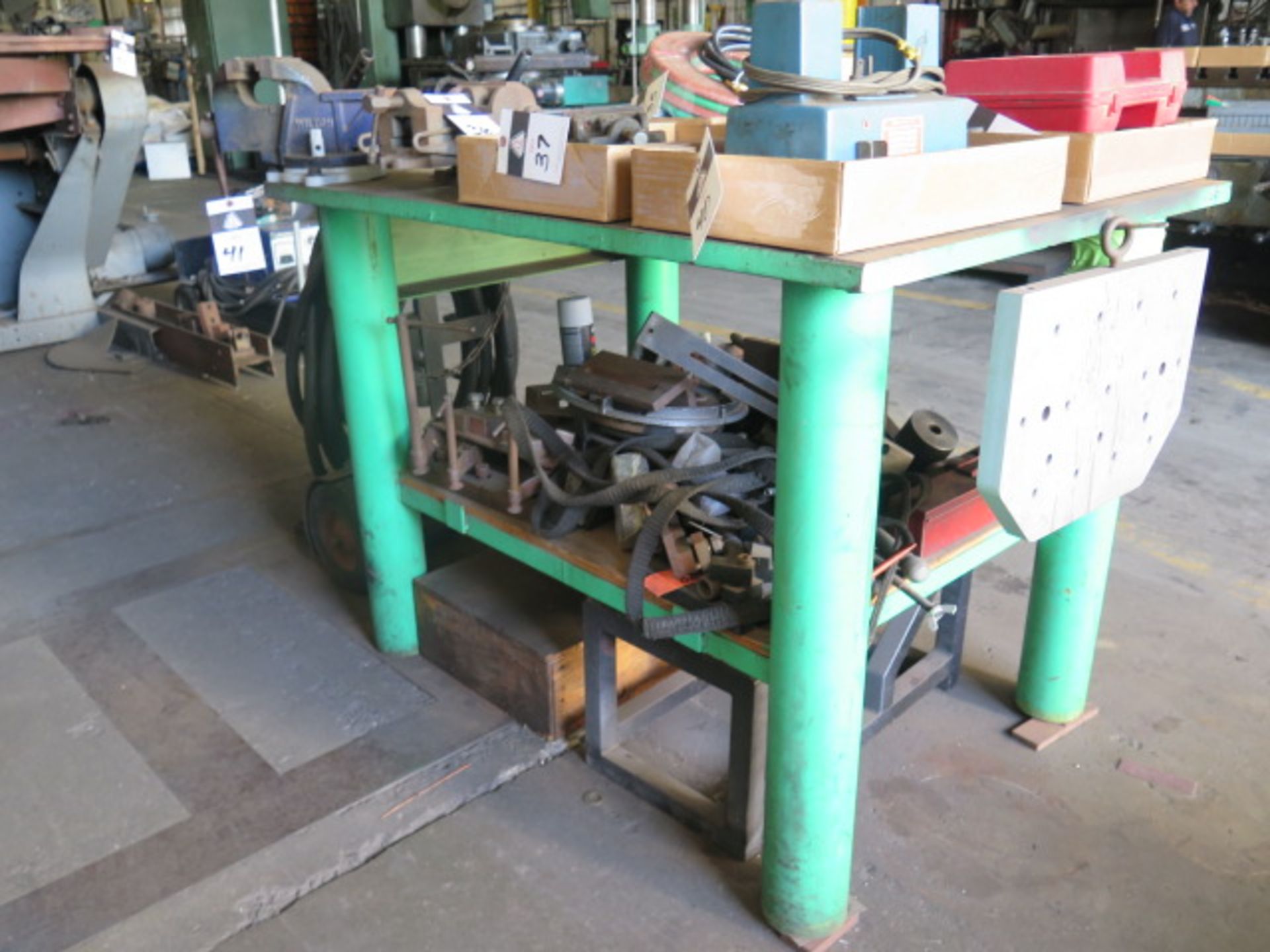 36" x 48" x 1" Steel Welding Table w/ Wilton 6" Bench Vise (SOLD AS-IS - NO WARRANTY) - Image 2 of 5