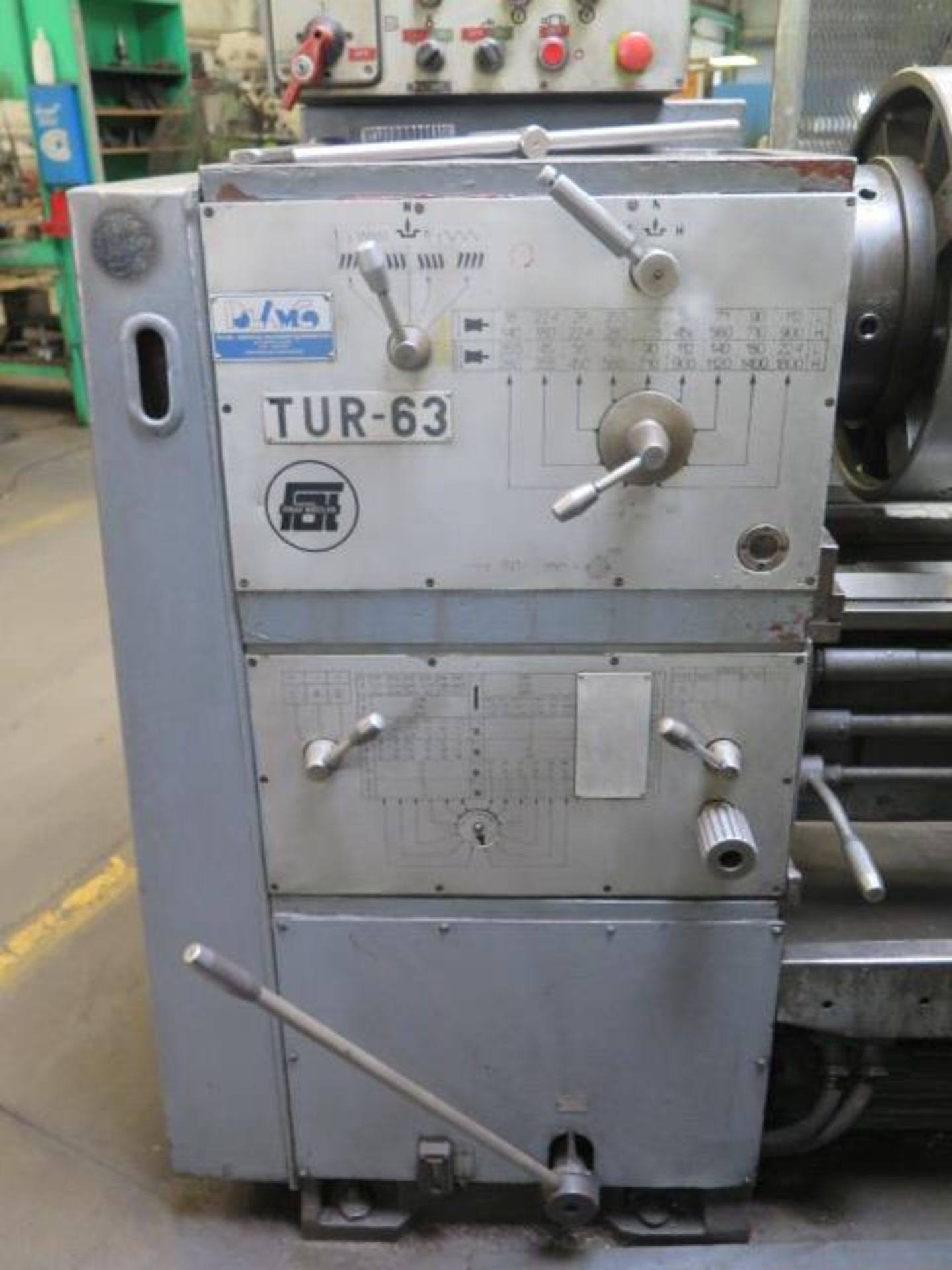Polamco TUR-63 Big-Bore 25” x 120” Geared Head Gap Bed Lathe s/n 41189 w/ Mitutoyo DRO, SOLD AS IS - Image 4 of 14