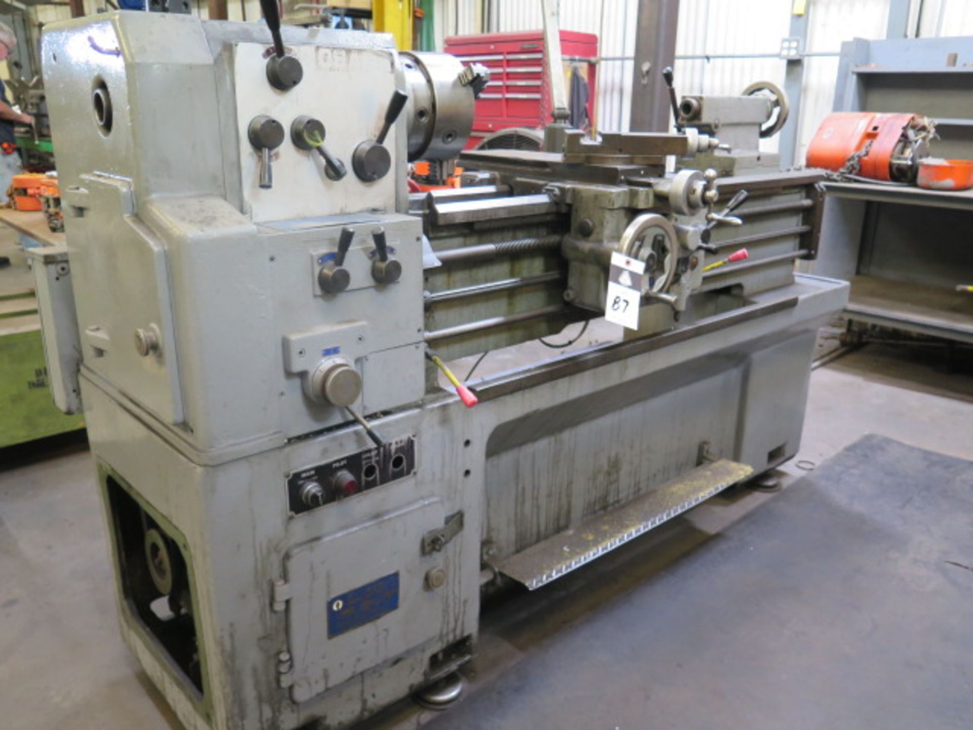 Osama 14” x 40” Geared Head Gap Bed Lathe s/n 80110 w/ Newall C80 Prog DRO, Inch/mm, SOLD AS IS - Image 2 of 13
