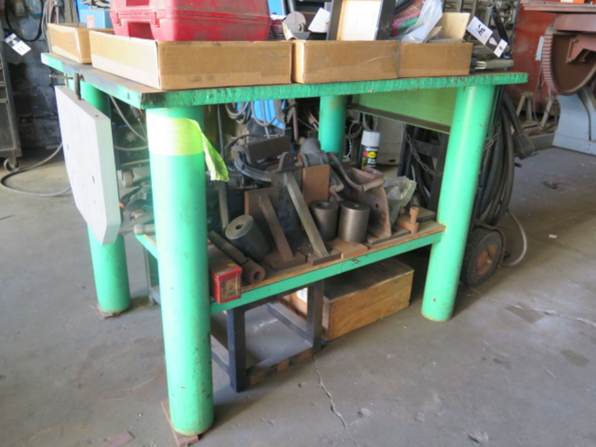 36" x 48" x 1" Steel Welding Table w/ Wilton 6" Bench Vise (SOLD AS-IS - NO WARRANTY) - Image 5 of 5