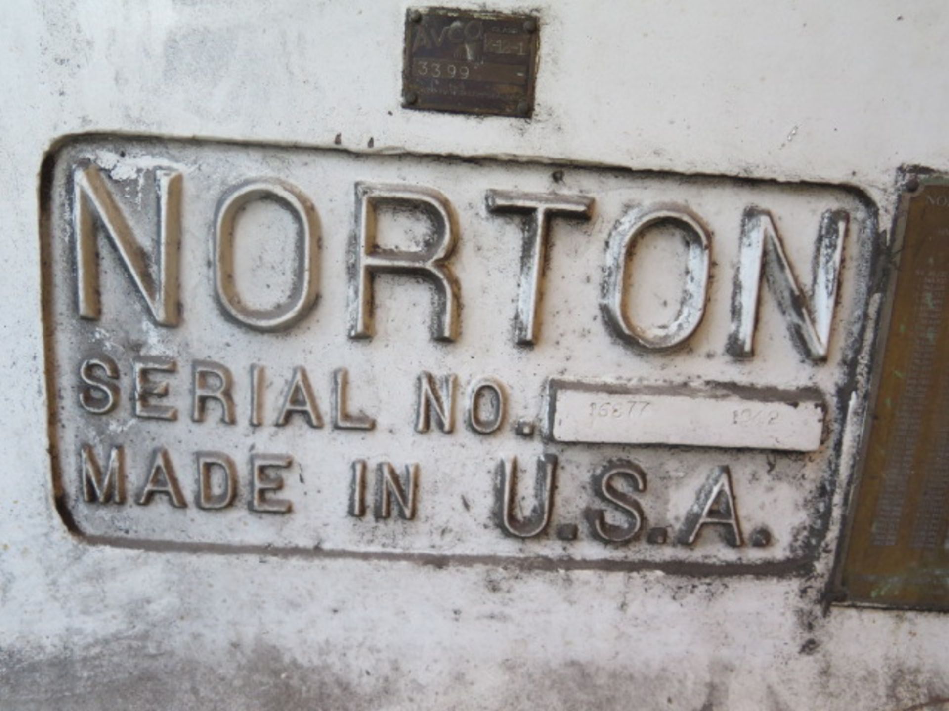 Norton 15” x 72” Cylindrical Grinder s/n 16877 w/ Motorized Work Head, 30” Wheel Cap, SOLD AS IS - Image 11 of 12