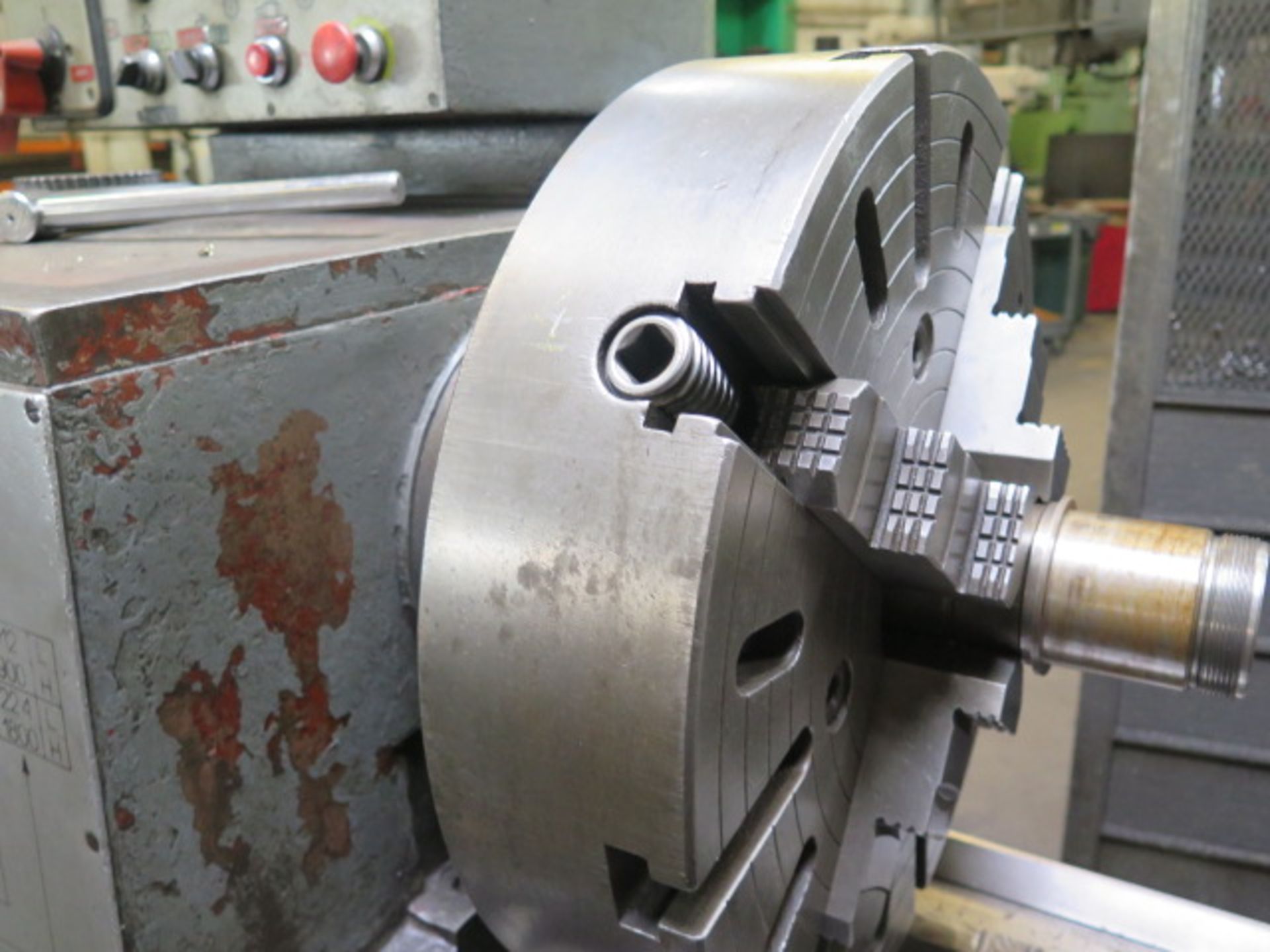 Polamco TUR-63 Big-Bore 25” x 120” Geared Head Gap Bed Lathe s/n 41189 w/ Mitutoyo DRO, SOLD AS IS - Image 6 of 14