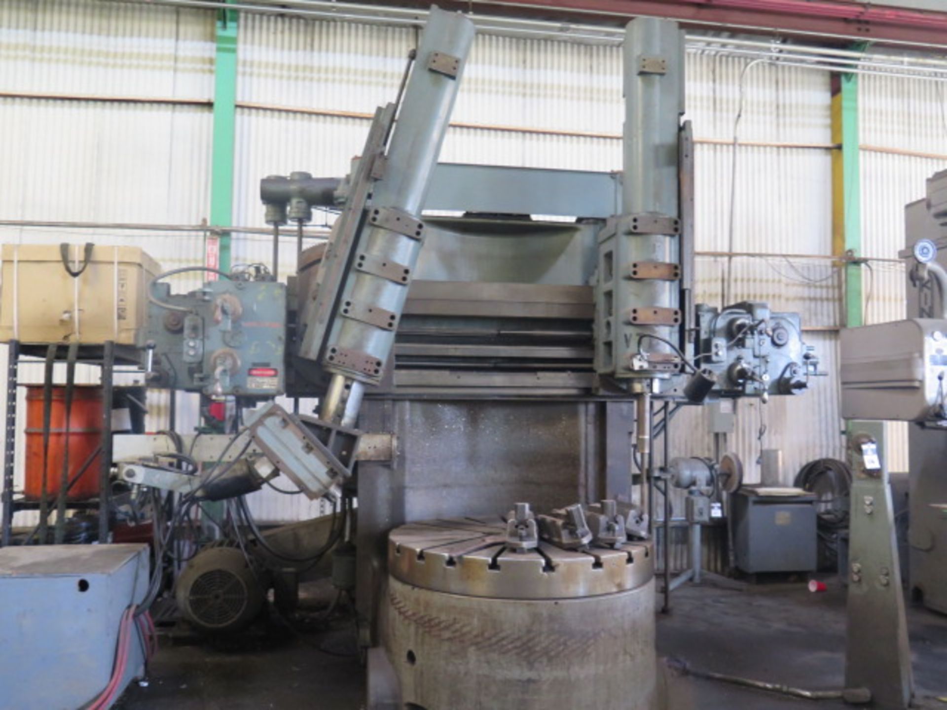 Bullard 54” Vertical Boring Mill w/ 4.3-160 RPM, 63” Swing, Hyd Tracer Head, SOLD AS IS - Image 2 of 17