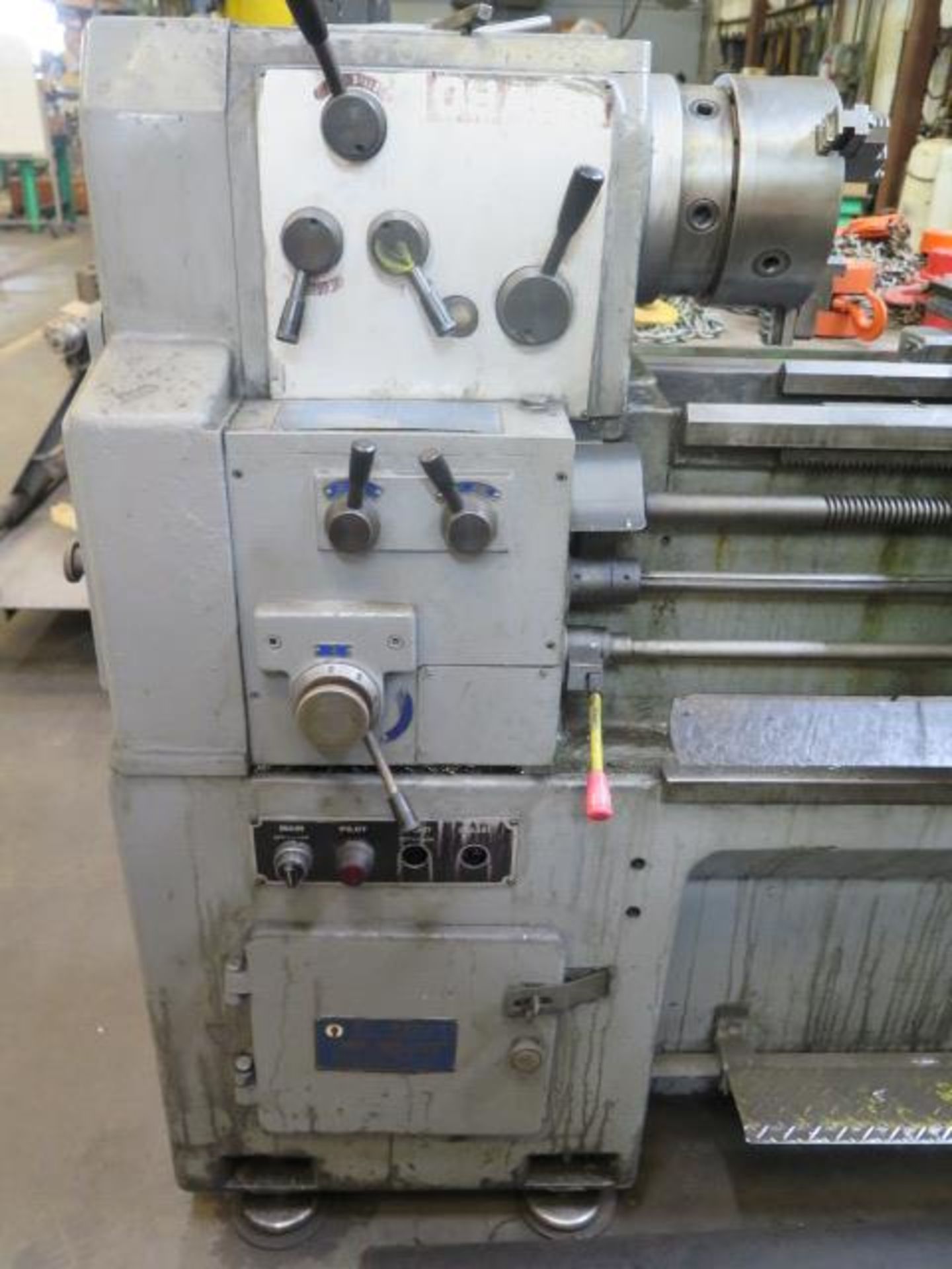 Osama 14” x 40” Geared Head Gap Bed Lathe s/n 80110 w/ Newall C80 Prog DRO, Inch/mm, SOLD AS IS - Image 4 of 13