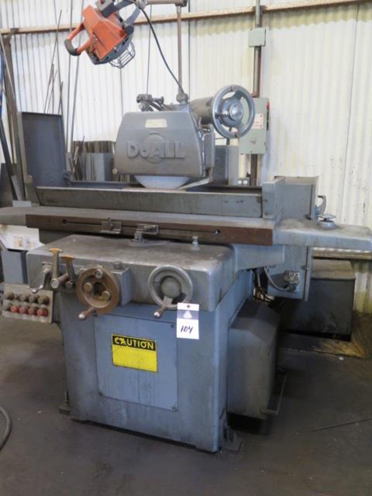 DoAll 8” x 24” Automatic Hydraulic Surface Grinder w/ Coolant (SOLD AS-IS - NO WARRANTY)