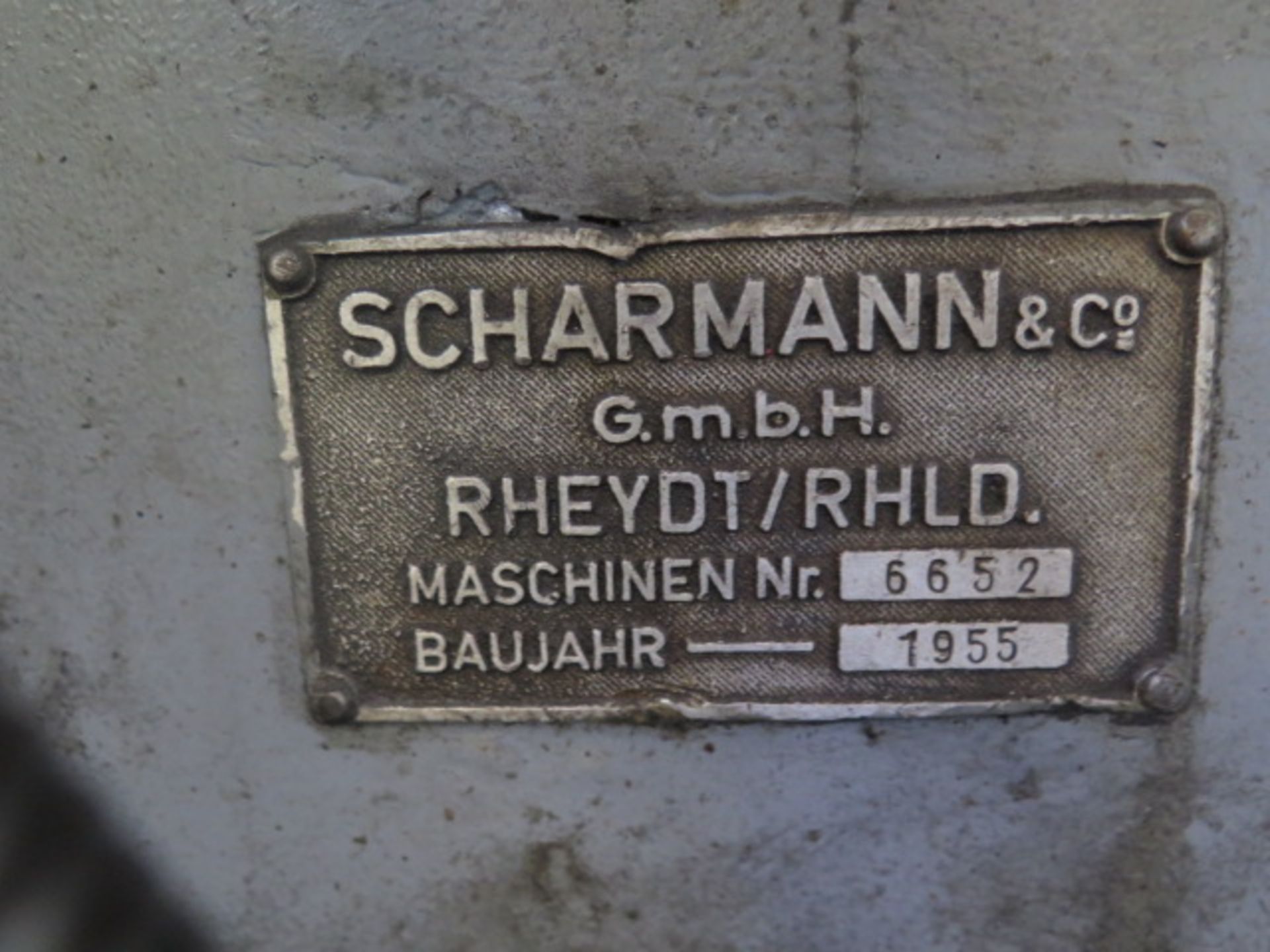 Scharmann HBM s/n 6652 w/ 3.4-650 RPM, 50-Taper Spindle, 6” Spindle. 55 ½” x 64”, SOLD AS IS - Image 15 of 15