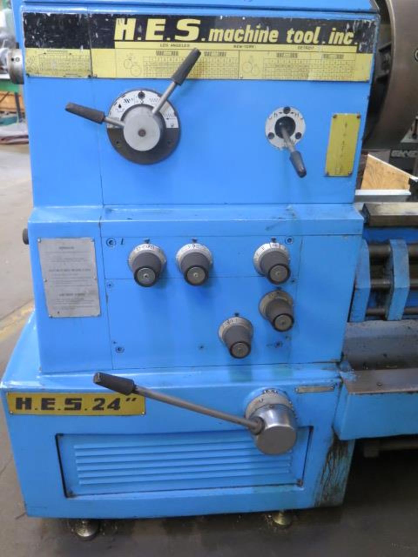 HES 24” x 108” Geared Head Gap Bed Lathe s/n 15239 w/ Newall C80 DRO, 24-960 RPM, SOLD AS IS - Image 4 of 19