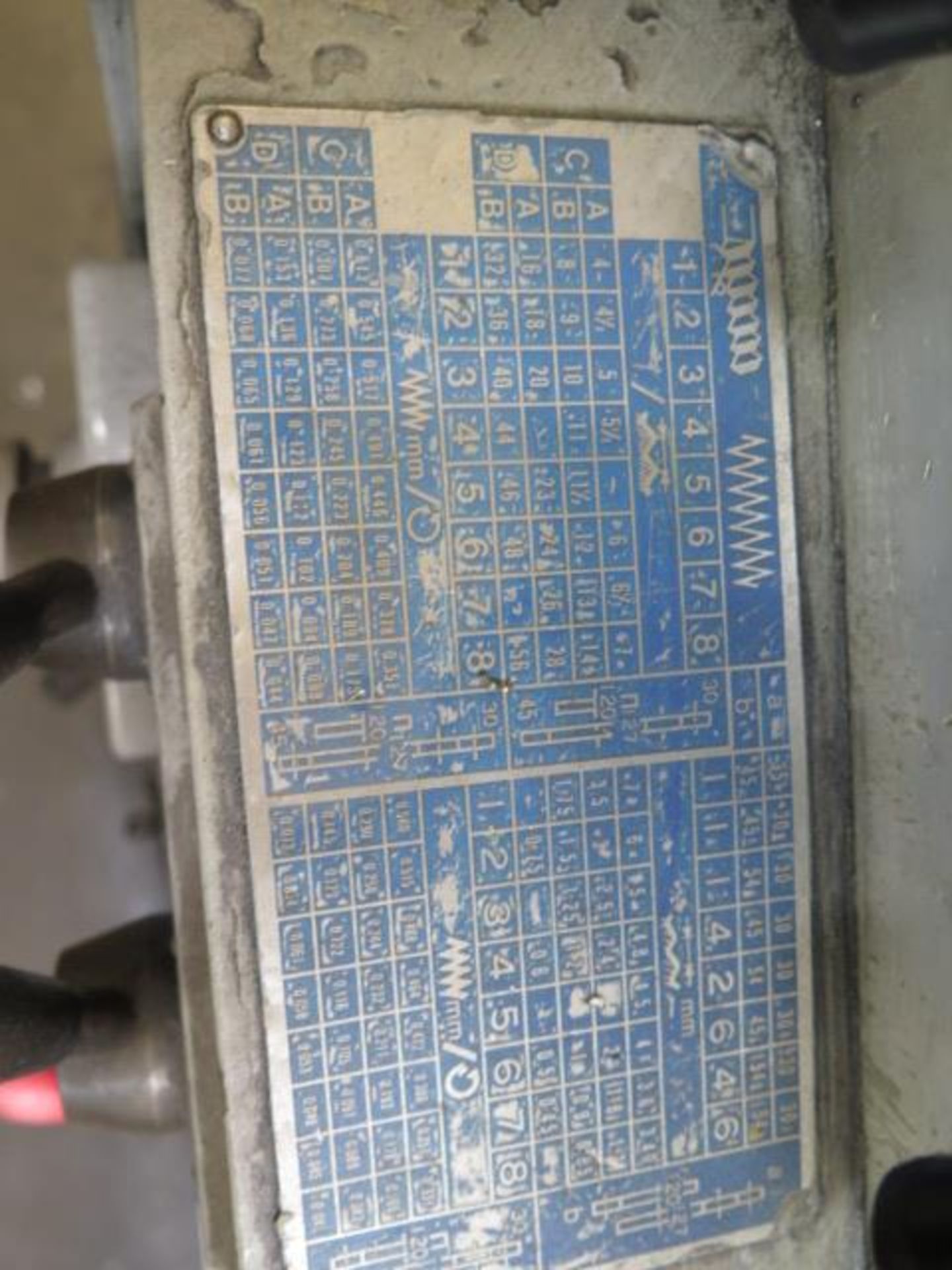 Osama 14” x 40” Geared Head Gap Bed Lathe s/n 80110 w/ Newall C80 Prog DRO, Inch/mm, SOLD AS IS - Image 12 of 13