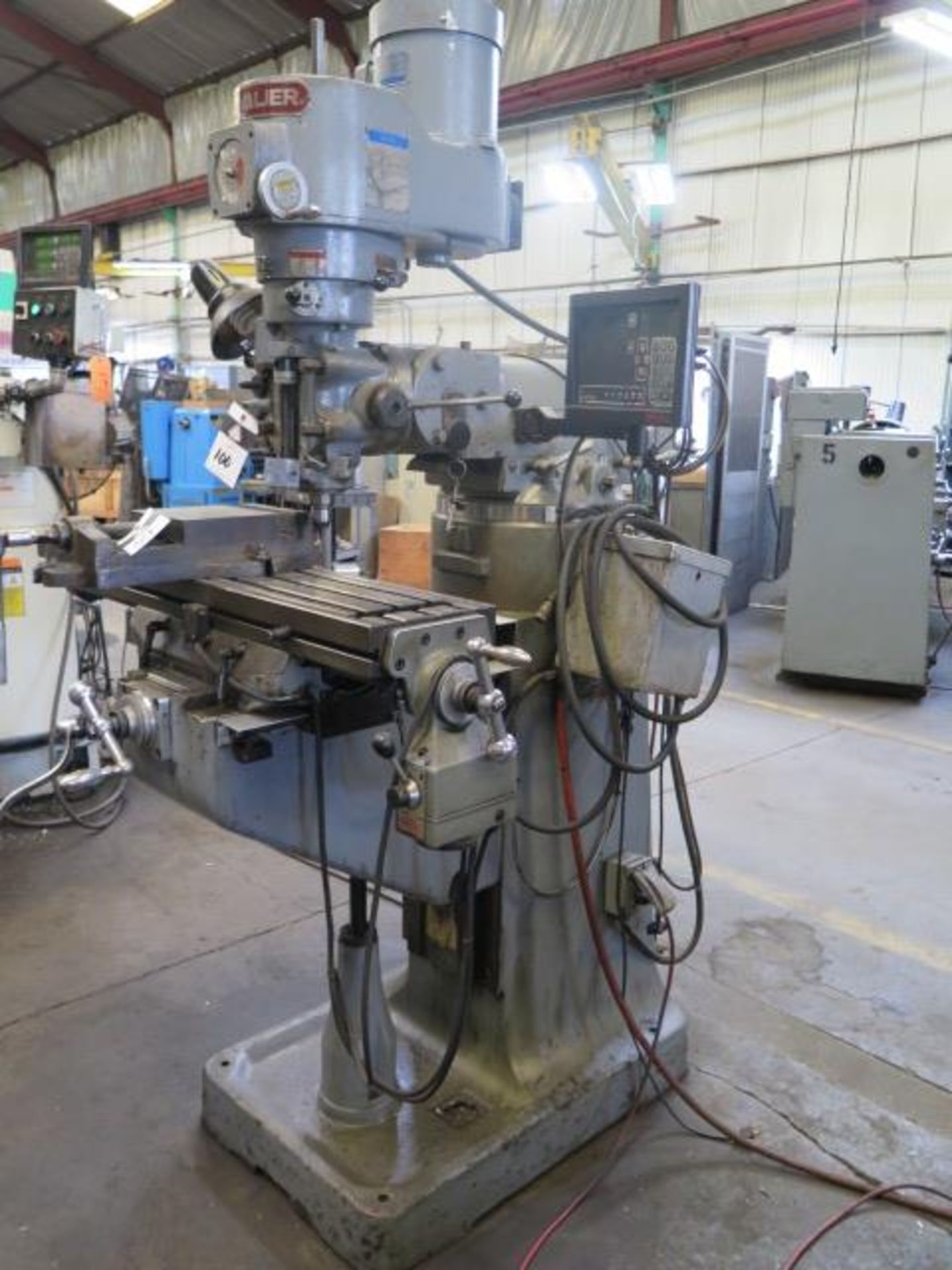 Chevalier Vertical Mill s/n 828286 w/ Newall DP700 Program DRO, 60-4500 Dial Change RPM, SOLD AS IS - Image 2 of 9