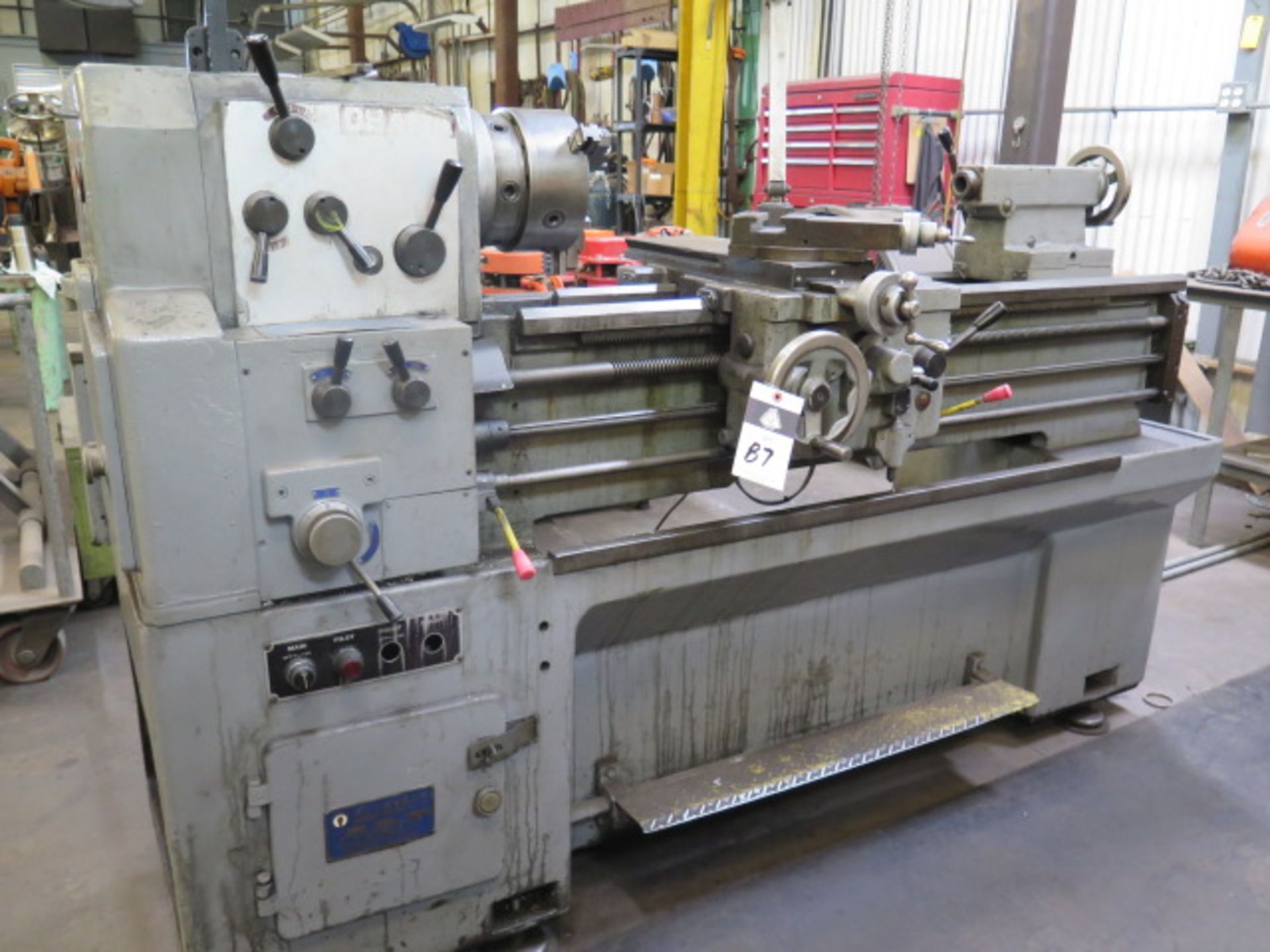 Osama 14” x 40” Geared Head Gap Bed Lathe s/n 80110 w/ Newall C80 Prog DRO, Inch/mm, SOLD AS IS