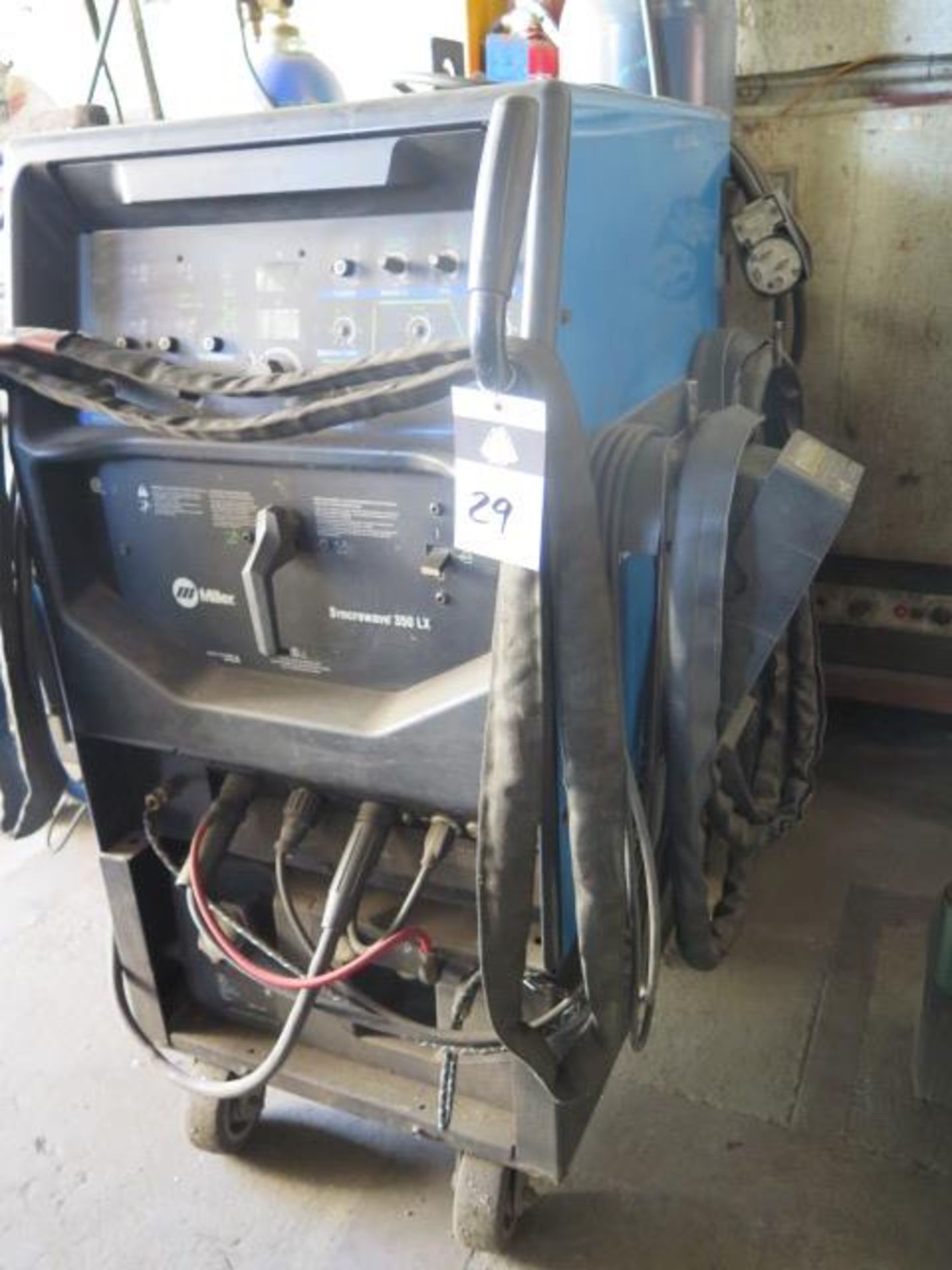 Miller Syncrowave 350LX Arc Welding Power Source s/n LH260315L w/ Cooler Cart (NO TANK) (SOLD AS-IS - Image 2 of 10