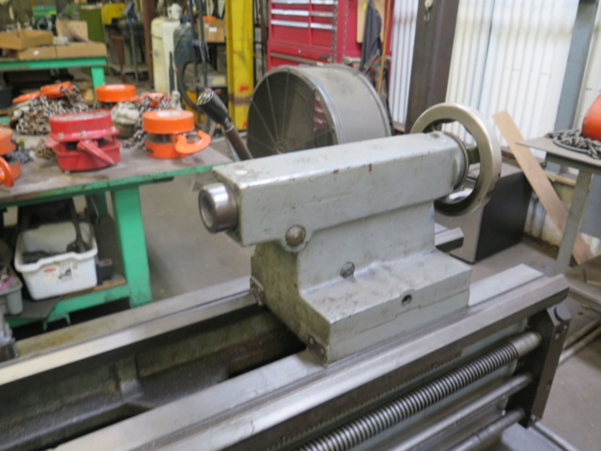 Osama 14” x 40” Geared Head Gap Bed Lathe s/n 80110 w/ Newall C80 Prog DRO, Inch/mm, SOLD AS IS - Image 10 of 13