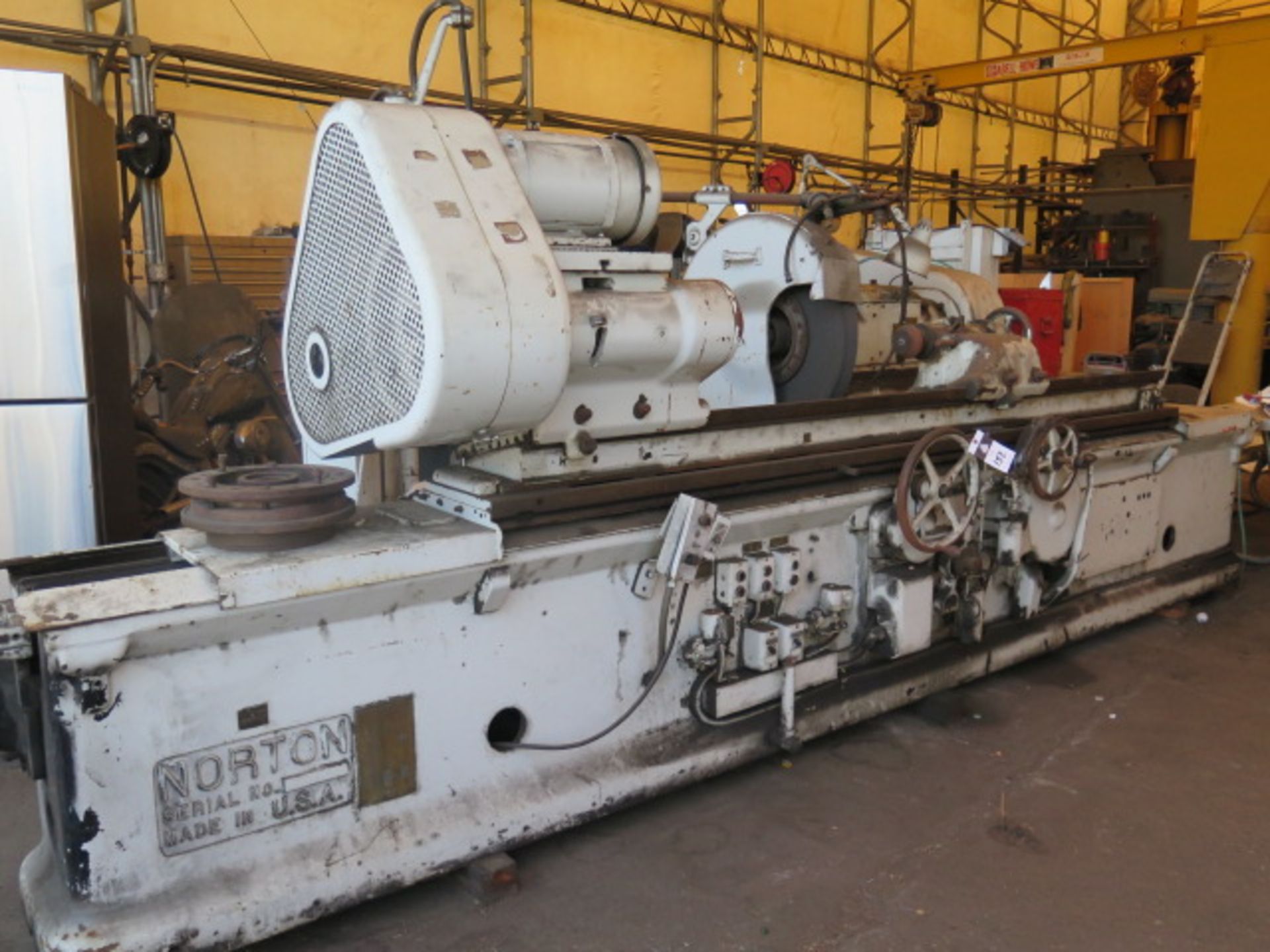 Norton 15” x 72” Cylindrical Grinder s/n 16877 w/ Motorized Work Head, 30” Wheel Cap, SOLD AS IS - Image 2 of 12