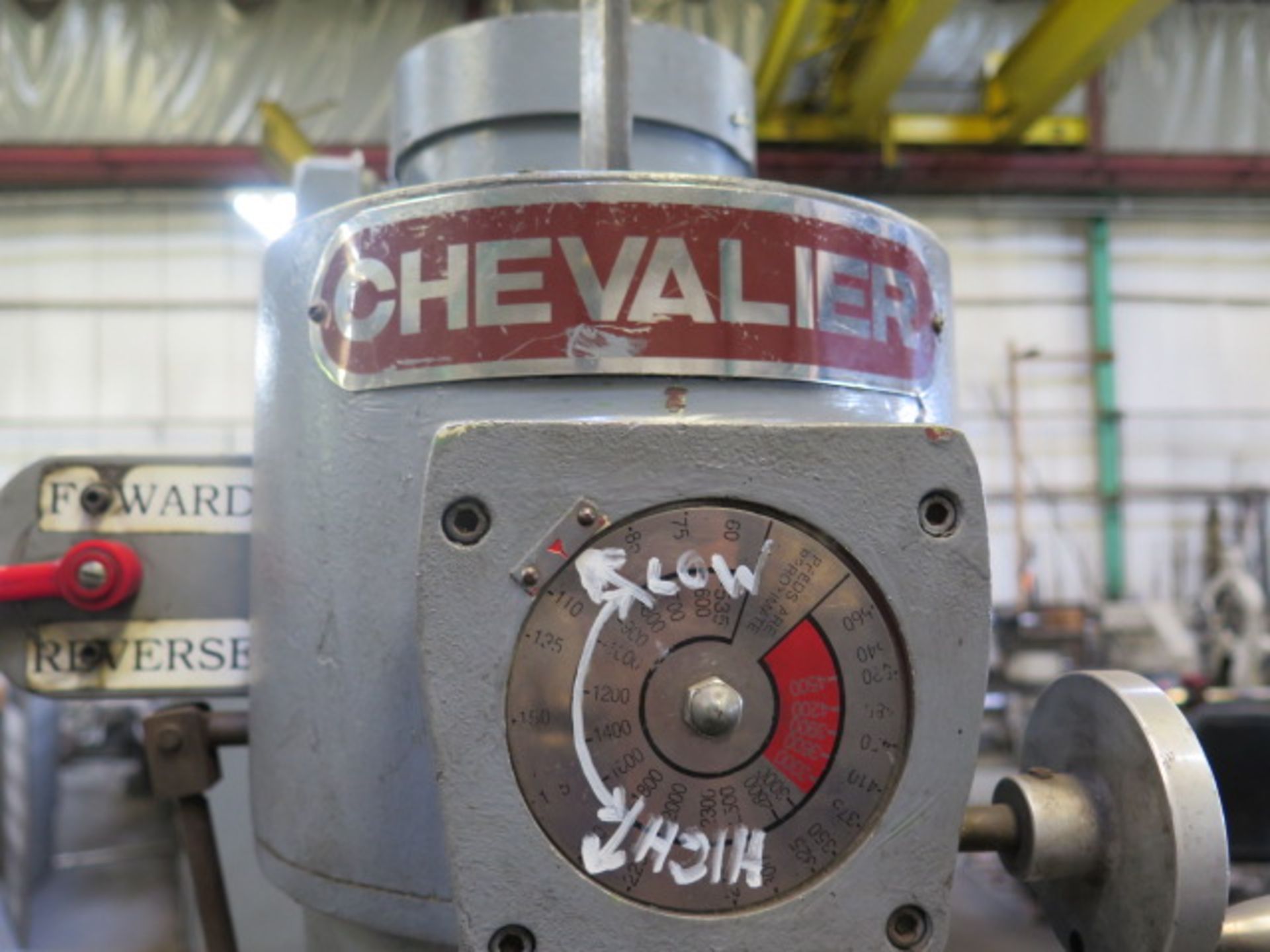 Chevalier Vertical Mill s/n 828286 w/ Newall DP700 Program DRO, 60-4500 Dial Change RPM, SOLD AS IS - Image 9 of 9