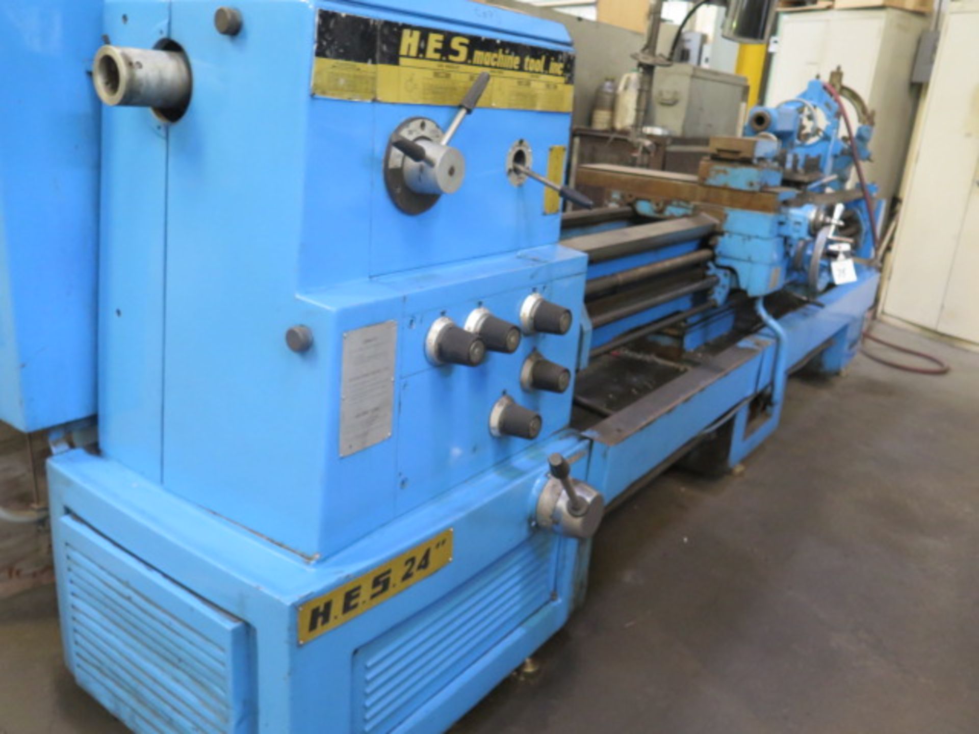 HES 24” x 108” Geared Head Gap Bed Lathe s/n 15239 w/ Newall C80 DRO, 24-960 RPM, SOLD AS IS - Image 2 of 19