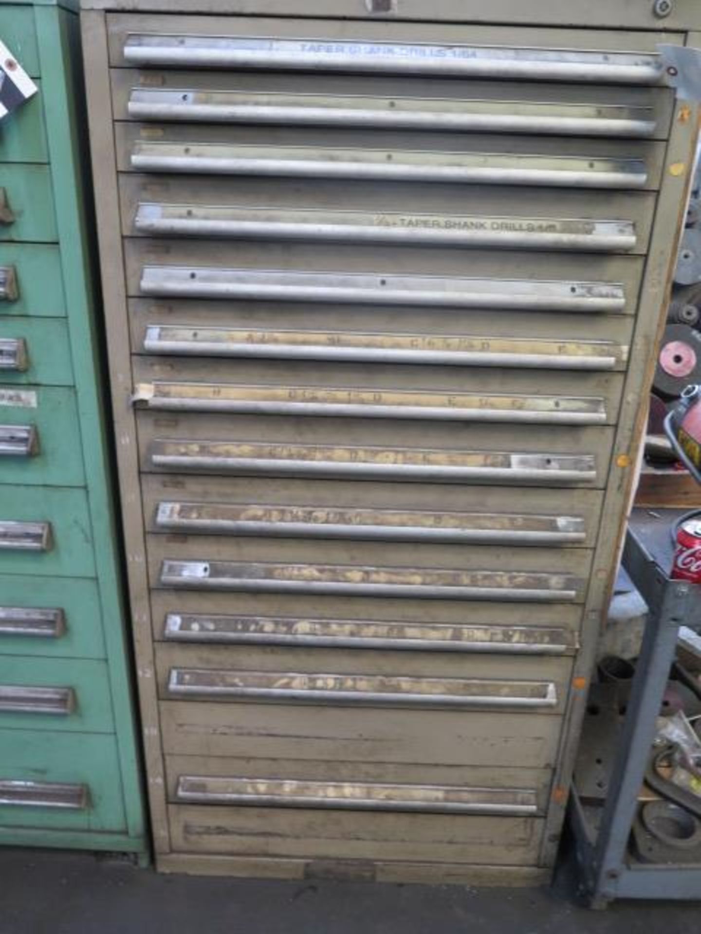 15-Drawer Tooling Cabinet w/ Taper-Shank Drills and Misc (SOLD AS-IS - NO WARRANTY) - Image 2 of 13