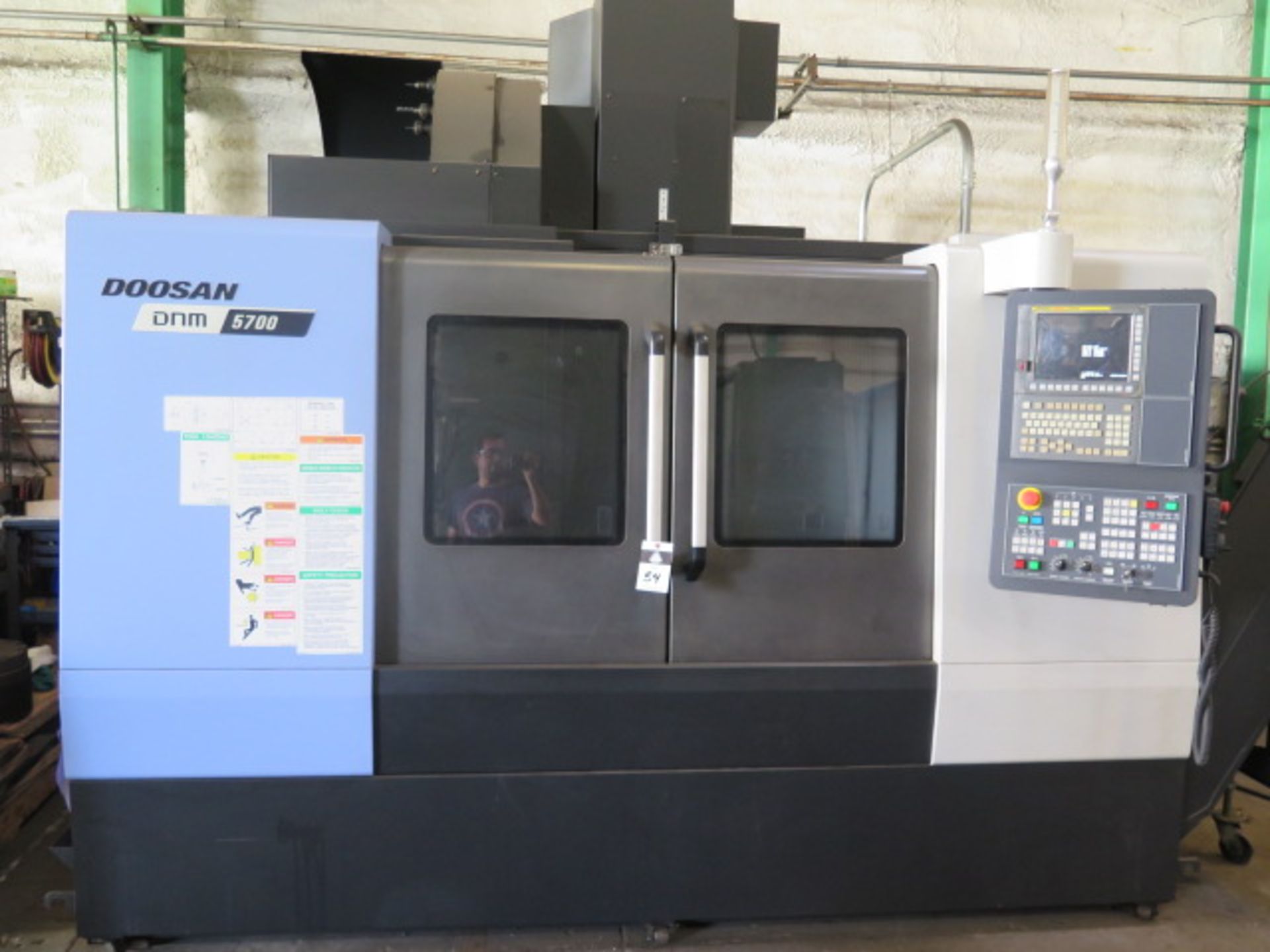 2017 Doosan DNM 5700 CNC VMC s/n MV0091-009700 w/ Doosan-Fanuc I Series Contron, SOLD AS IS