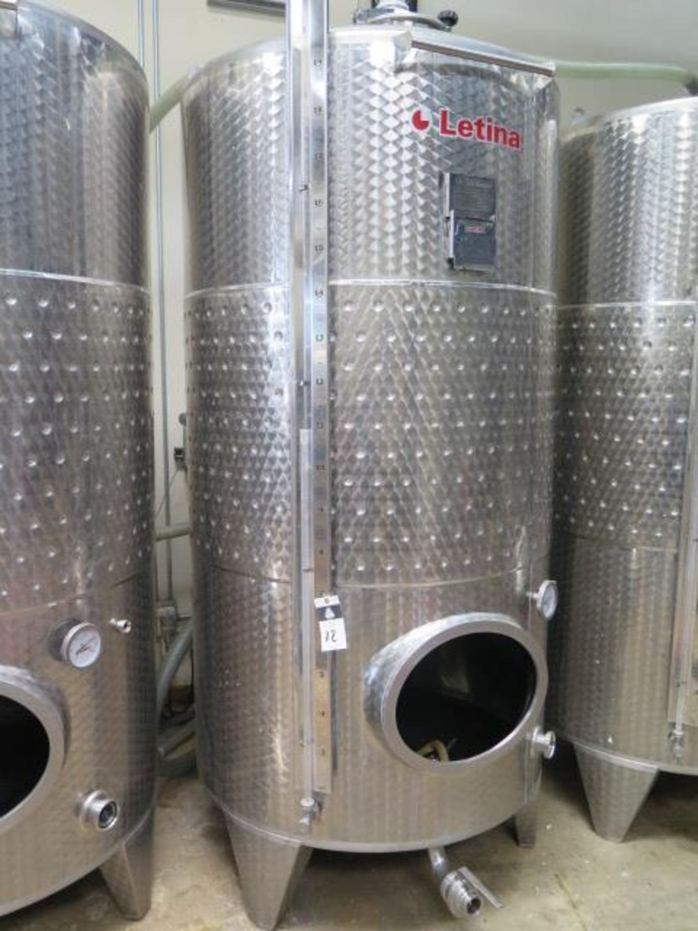 2014 Letina type Z2000HV11 2000 Liter Jacketed Closed Storage Tanks s/n 051014/2 (SOLD AS-IS - NO - Image 2 of 12