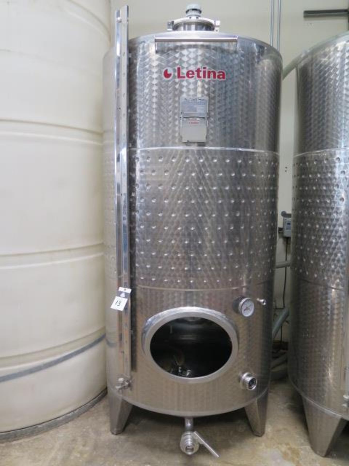 2014 Letina type Z2000HV11 2000 Liter Jacketed Closed Storage Tanks s/n 051014/4 (SOLD AS-IS - NO