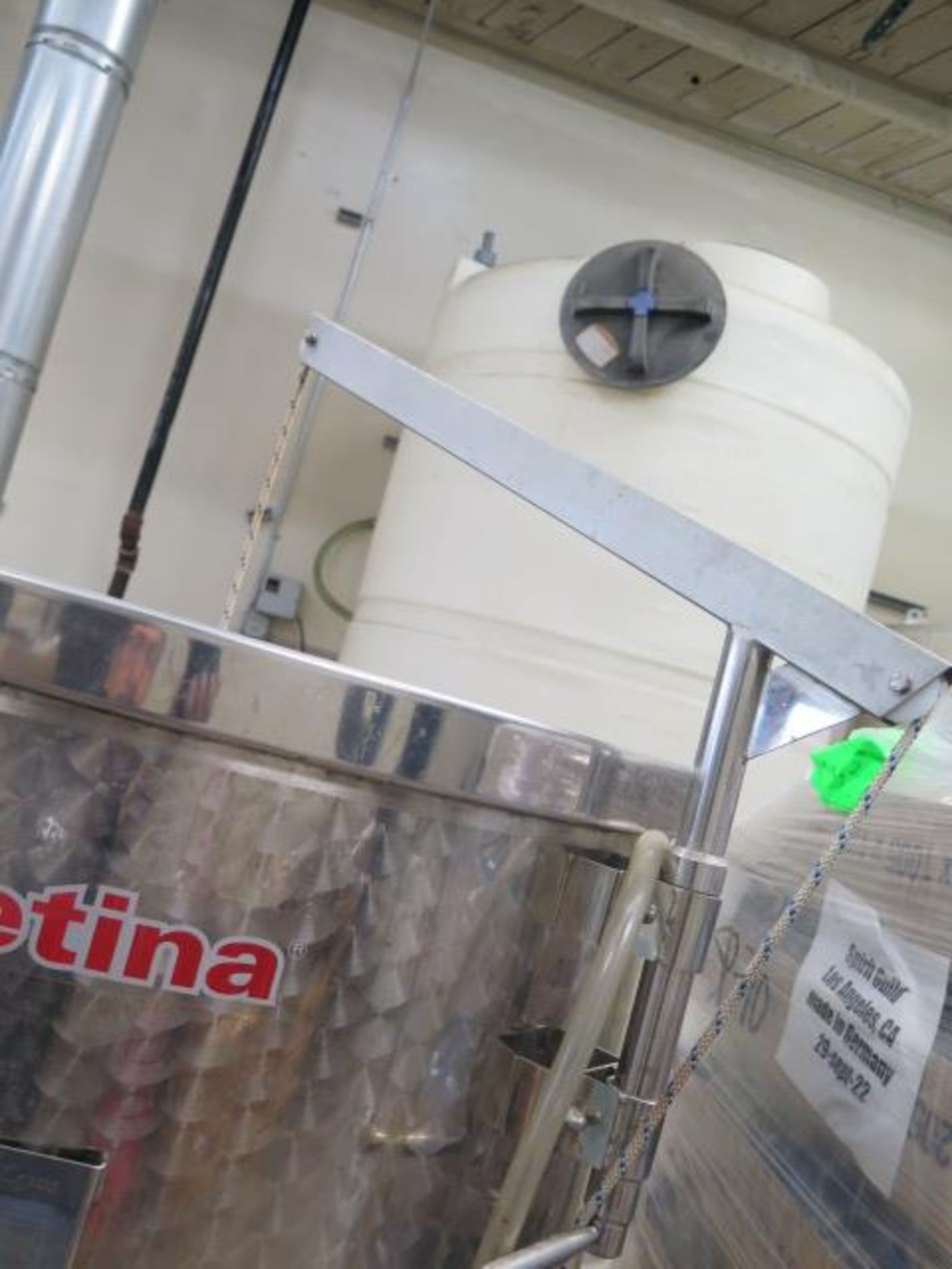 2015 Letina type PZ1000S10 1000 Liter Rolling Storage Tank s/n 006715/6 (SOLD AS-IS - NO WARRANTY) - Image 11 of 12