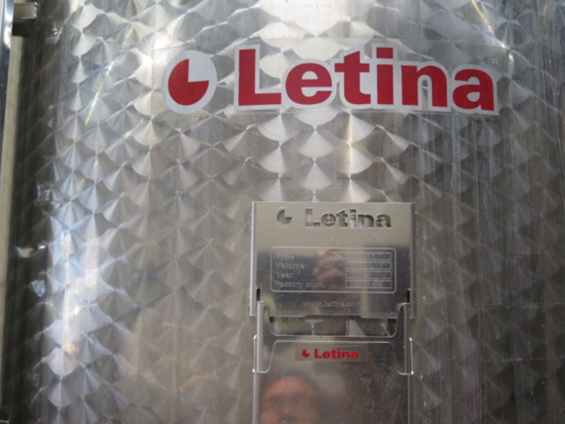 2014 Letina type Z2000HV11 2000 Liter Jacketed Closed Storage Tanks s/n 051014/4 (SOLD AS-IS - NO - Image 11 of 12