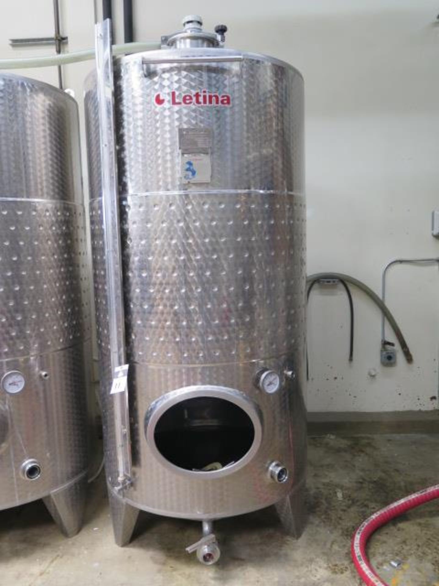 2014 Letina type Z2000HV11 2000 Liter Jacketed Closed Storage Tanks s/n 051014/3 (SOLD AS-IS - NO