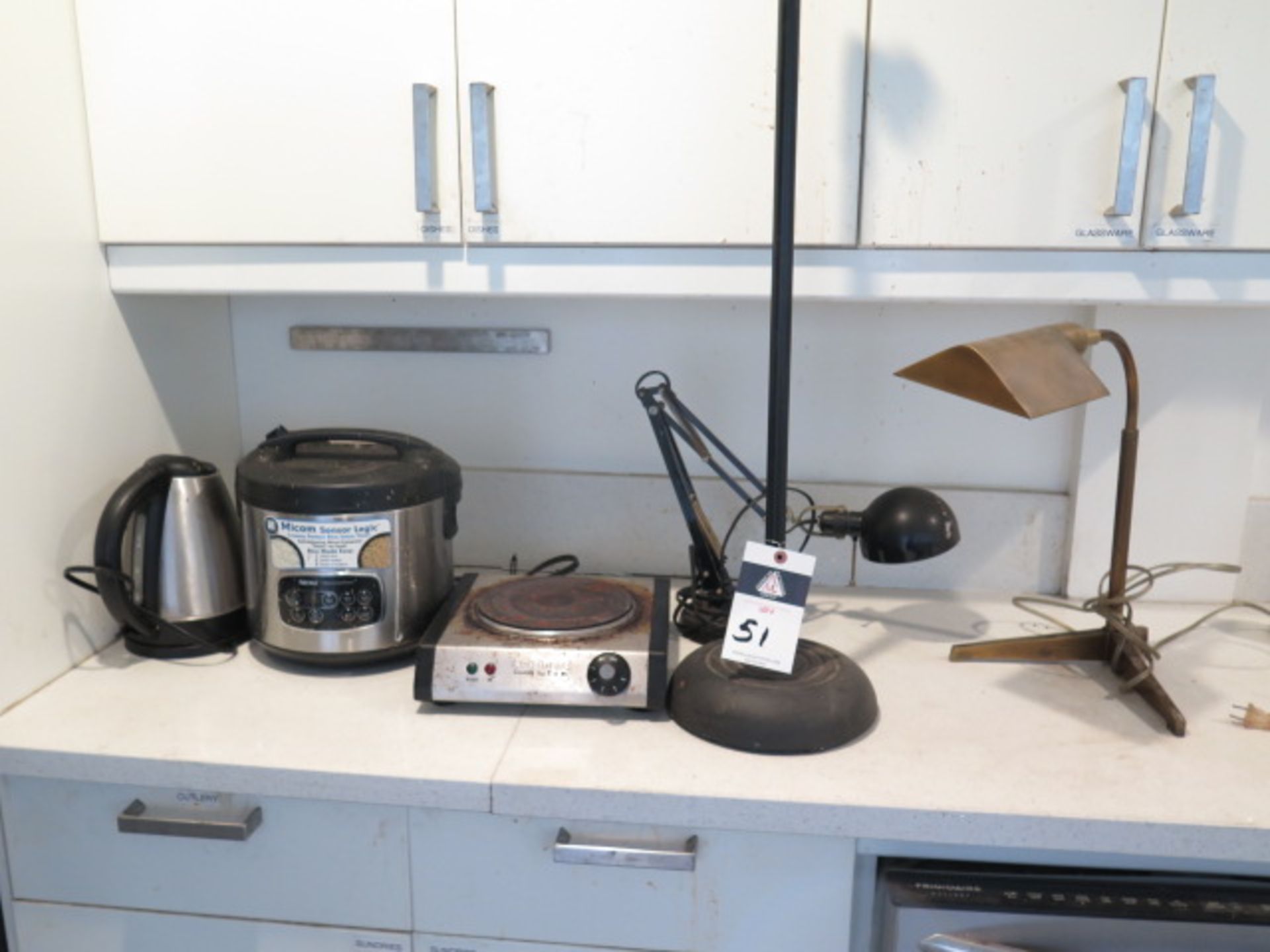 Coffee Pot, Hot Plate and Lights (SOLD AS-IS - NO WARRANTY)