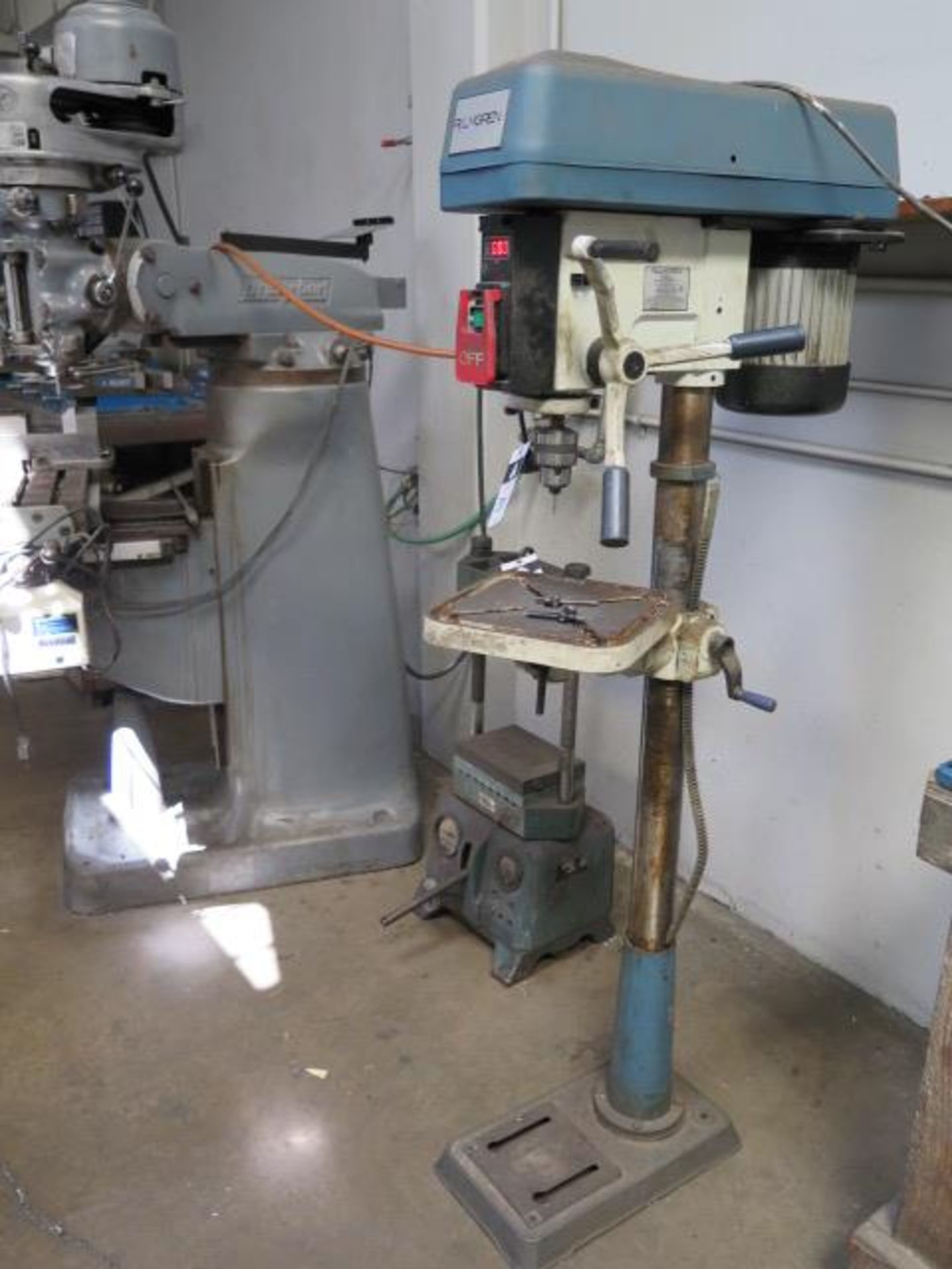 Palmgren 13” Pedestal Drill Press w/ Digital RPM Meter (SOLD AS-IS - NO WARRANTY) - Image 2 of 8