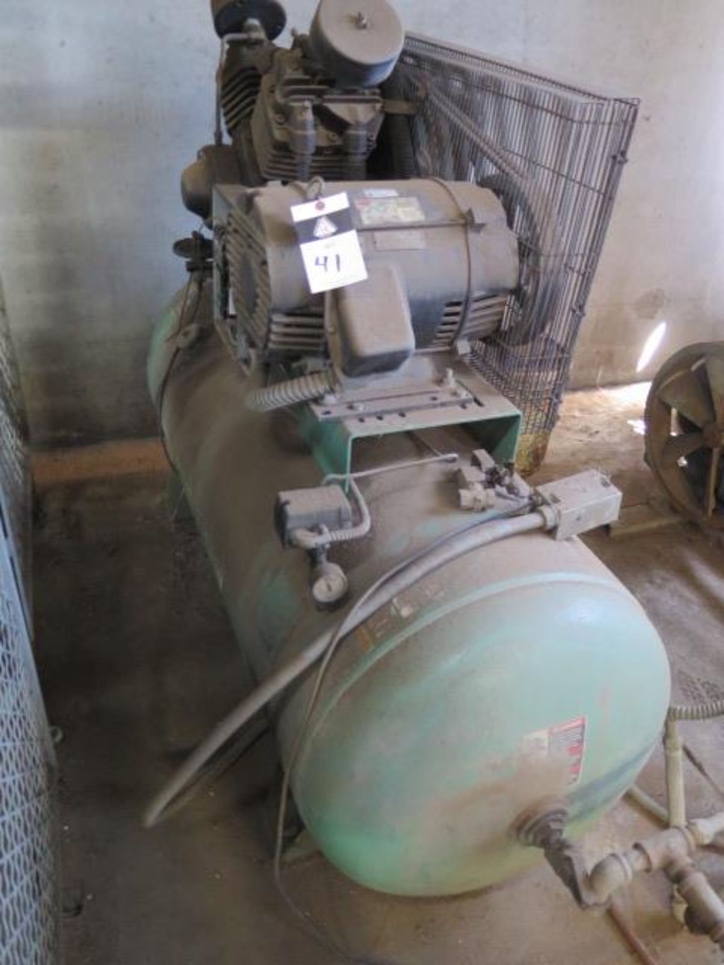 Speedaire 15Hp Horizontal Air Compressor w/ 2-Stage Pump, 120 Gallon Tank (SOLD AS-IS - NO - Image 3 of 6