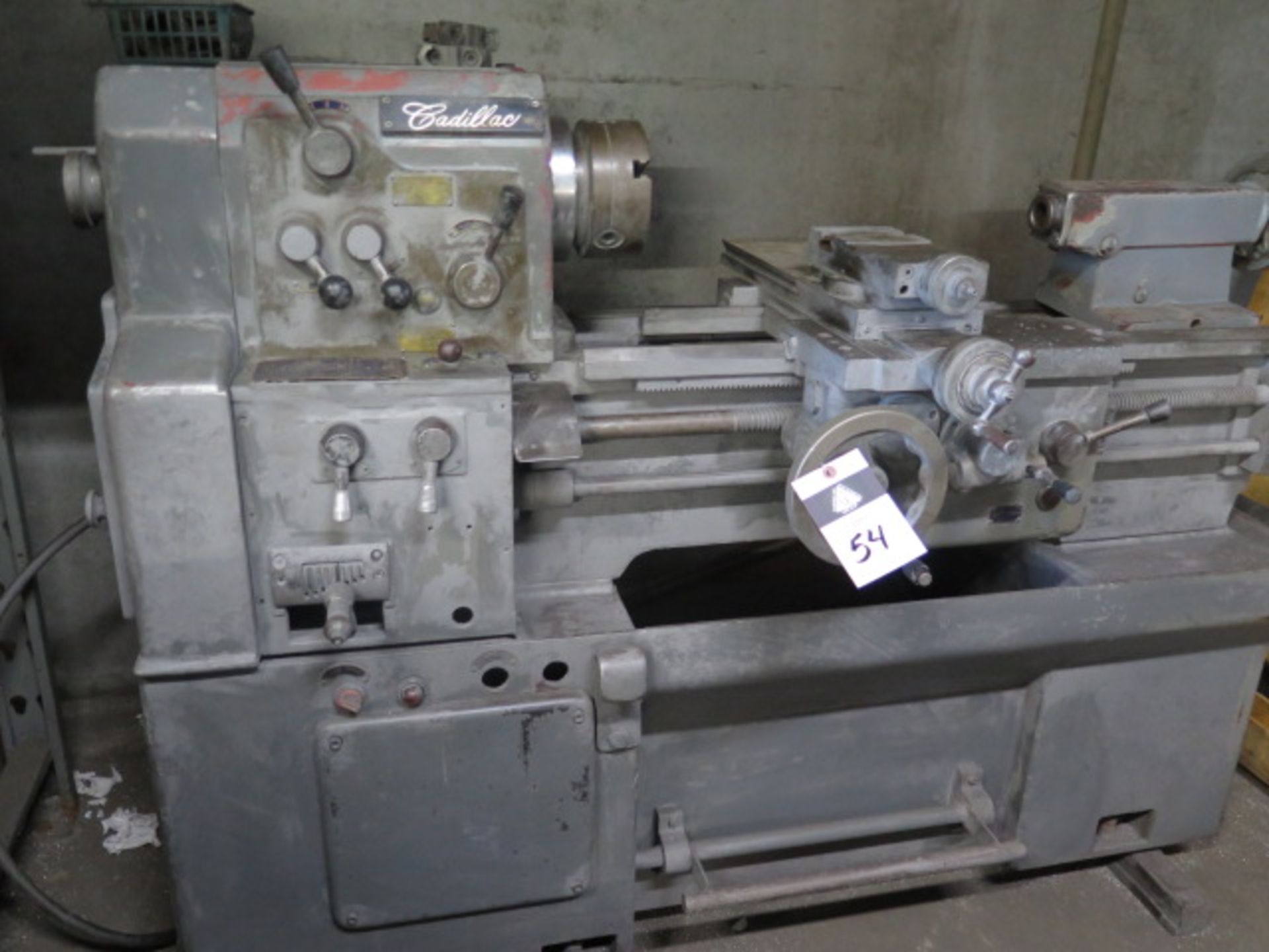 Cadillac 13” x 24” Geared Head Gap Bed Lathe w/ 83-1800 RPM, Inch Threading, Tailstock, SOLD AS IS - Image 3 of 9