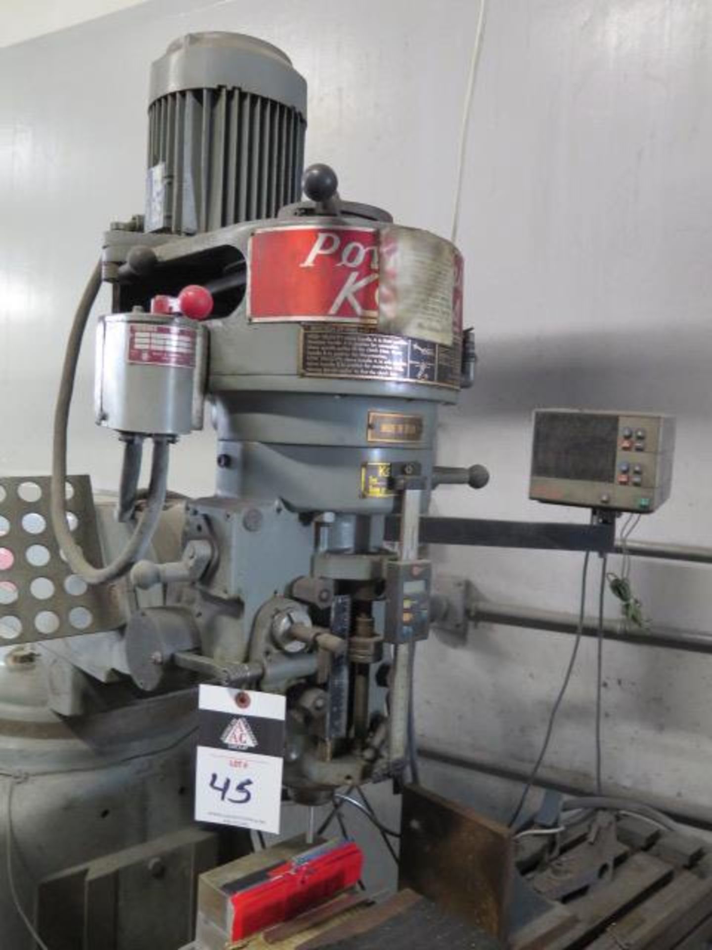Kondia “Powermill” Vertical Mill w/ Mitutoyo DRO, Mitutoyo Digital “Z” Scale,85-3000 RPM, SOLD AS IS - Image 3 of 9