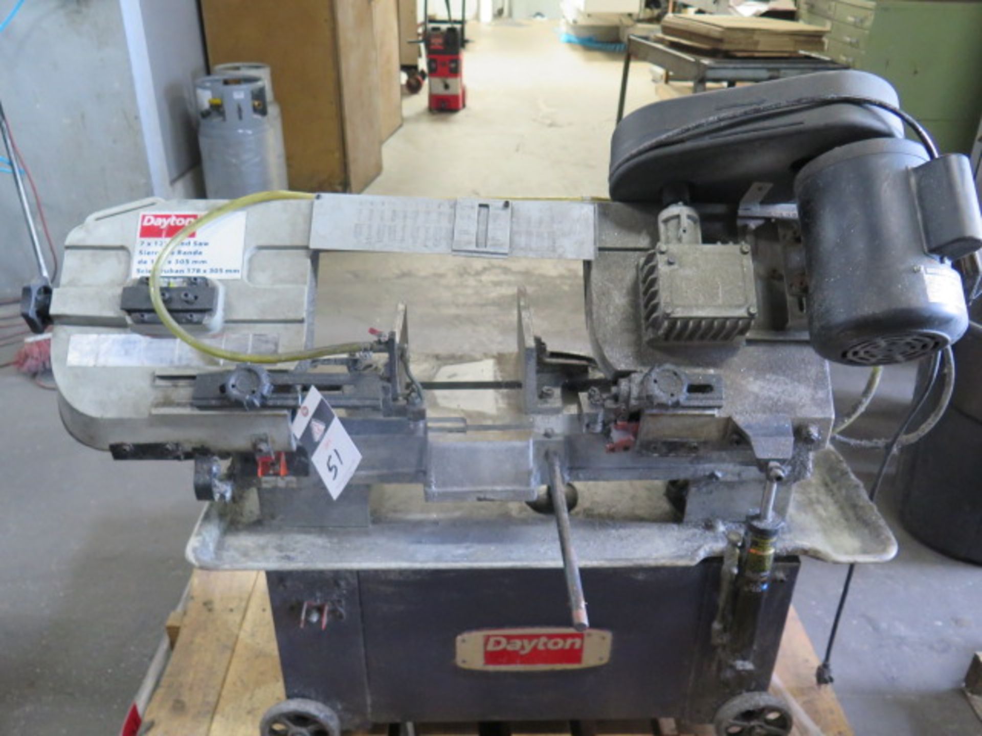 Dayton 7" x 12" Horizontal Band Saw (FOR REPAIR OR PARTS) (SOLD AS-IS - NO WARRANTY)