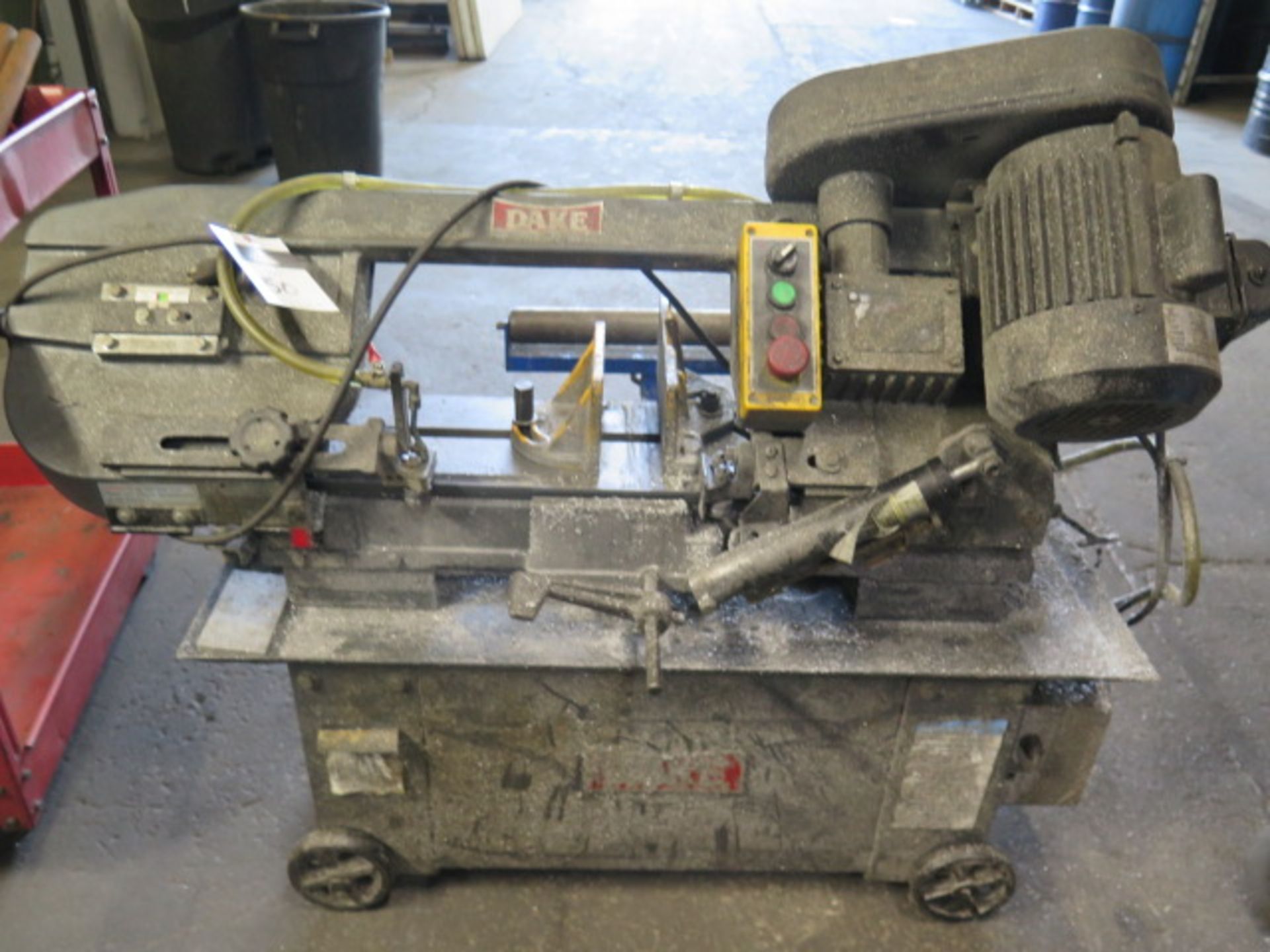 Dake 7” Horizontal Band Saw w/ Manual Clamping, Work Stop, Coolant (SOLD AS-IS - NO WARRANTY)