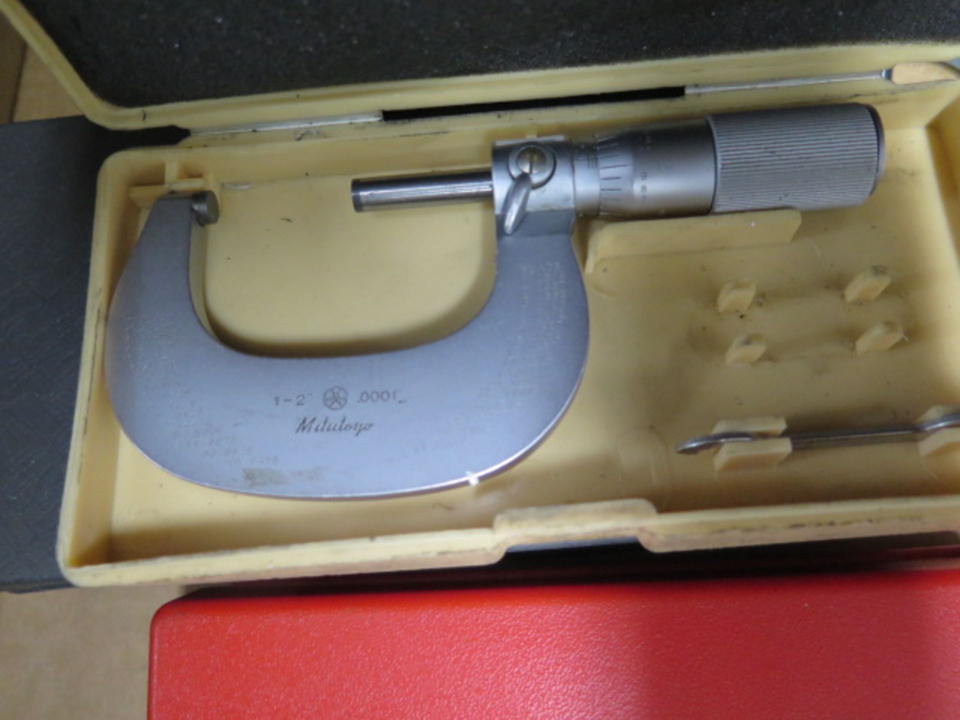 Mitutoyo OD Mics (4) and Import Dial Caliper Gage (SOLD AS-IS - NO WARRANTY) - Image 6 of 6