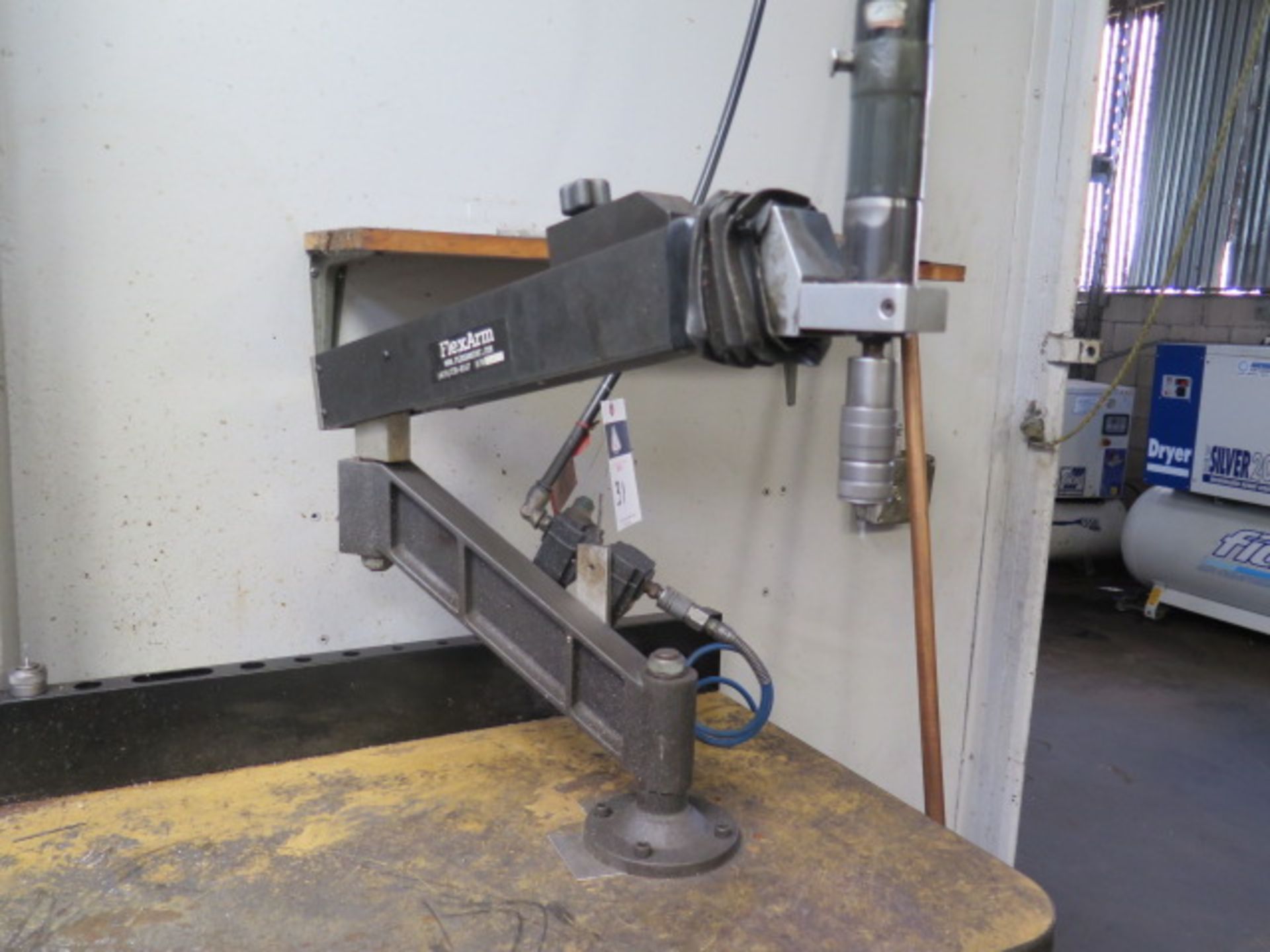 Flexarm Pneumatic Straight-Arm Tapper w/ Bench and Tap Holders (SOLD AS-IS - NO WARRANTY) - Image 2 of 9