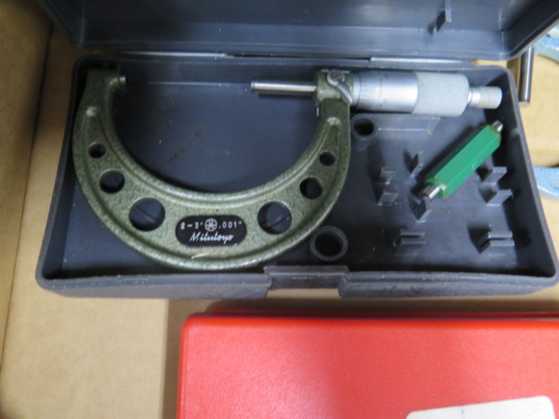 Mitutoyo OD Mics (4) and Import Dial Caliper Gage (SOLD AS-IS - NO WARRANTY) - Image 4 of 6