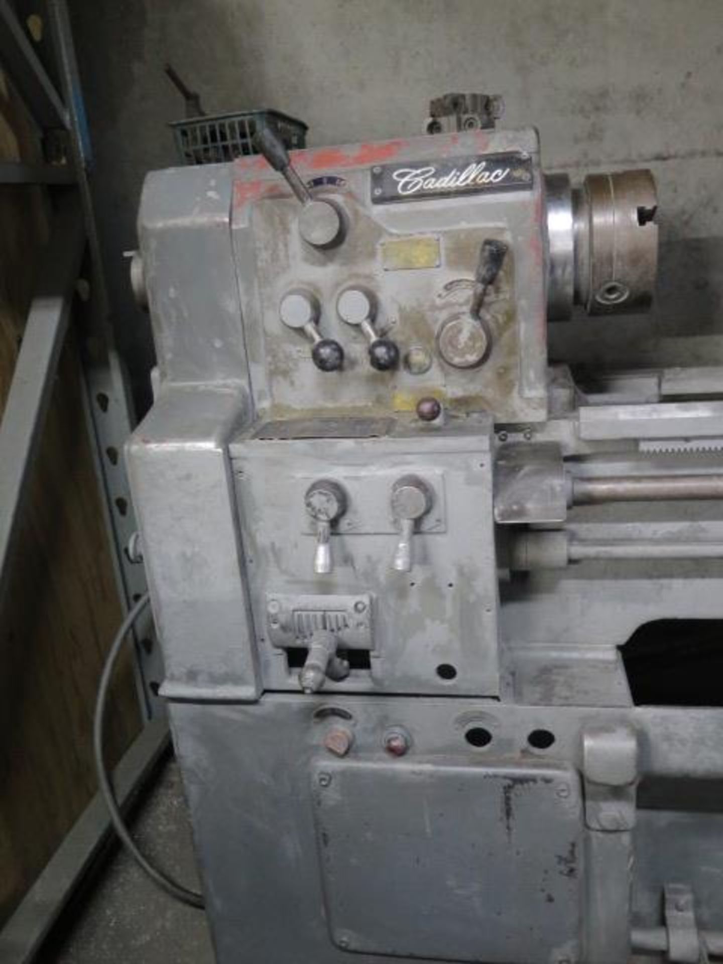 Cadillac 13” x 24” Geared Head Gap Bed Lathe w/ 83-1800 RPM, Inch Threading, Tailstock, SOLD AS IS - Image 4 of 9