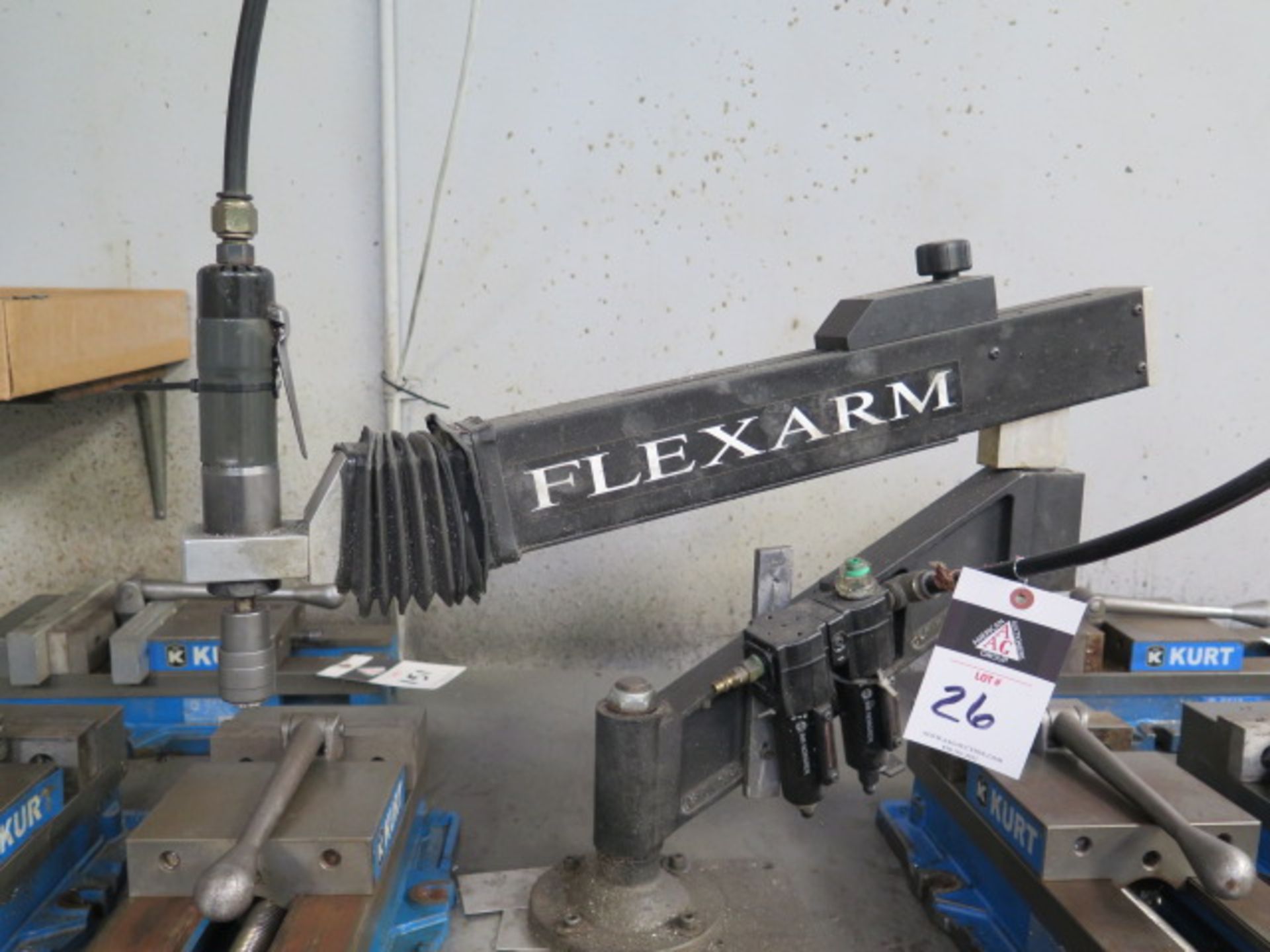 Flexarm Pneumatic Straight-Arm Tapper w/ Tap Holders (SOLD AS-IS - NO WARRANTY)