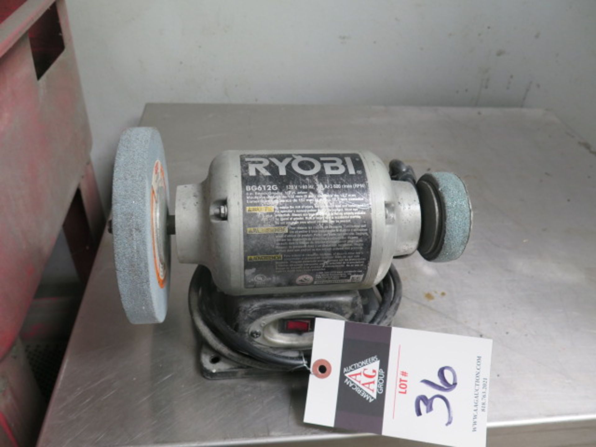 Ryobi 6” Bench Grinder (SOLD AS-IS - NO WARRANTY)