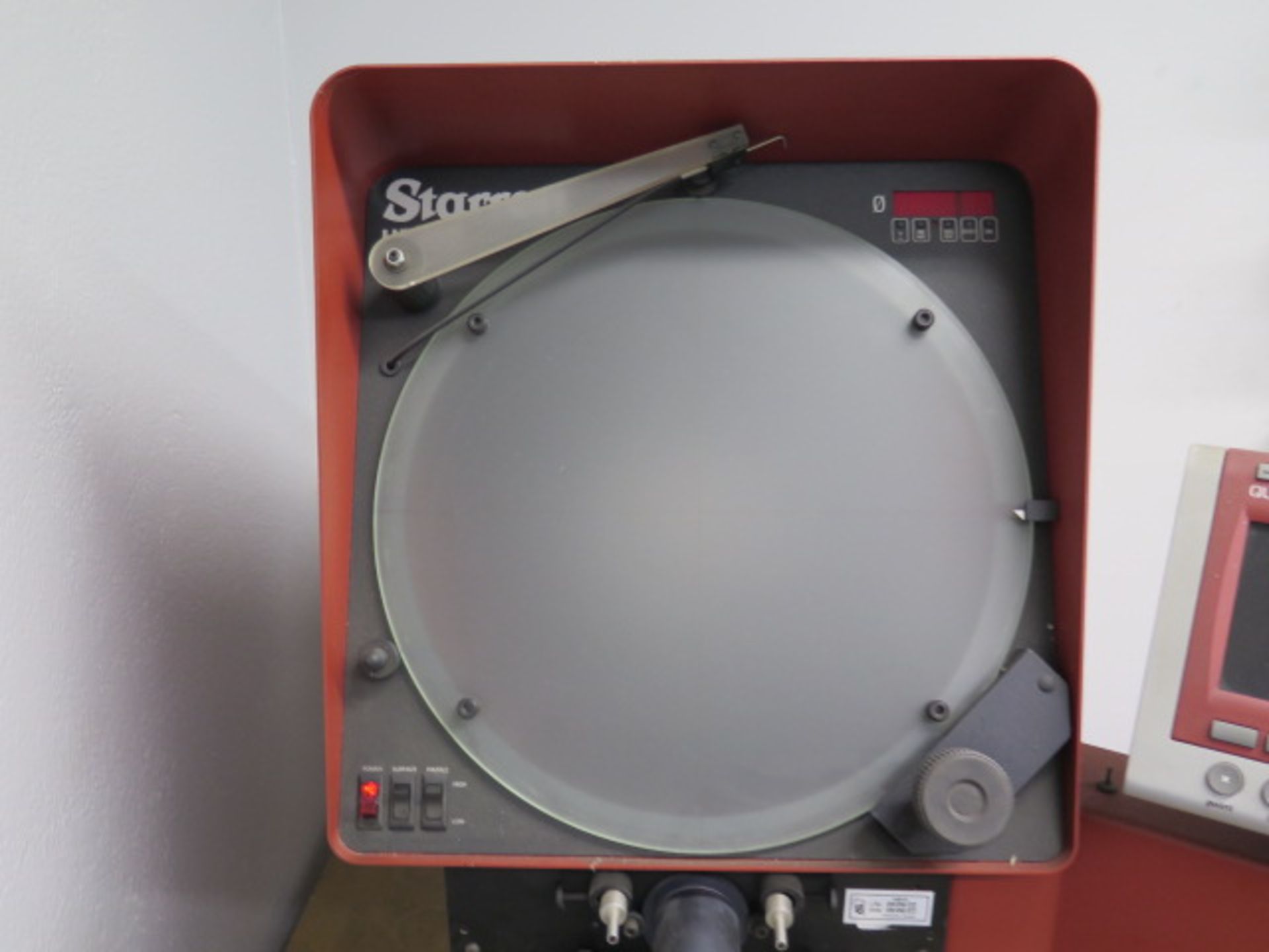 Starrett HE350 14” Optical Comparator s/n 40910 w/ Quadra-Chek 200 Programmable DRO, SOLD AS IS - Image 4 of 9