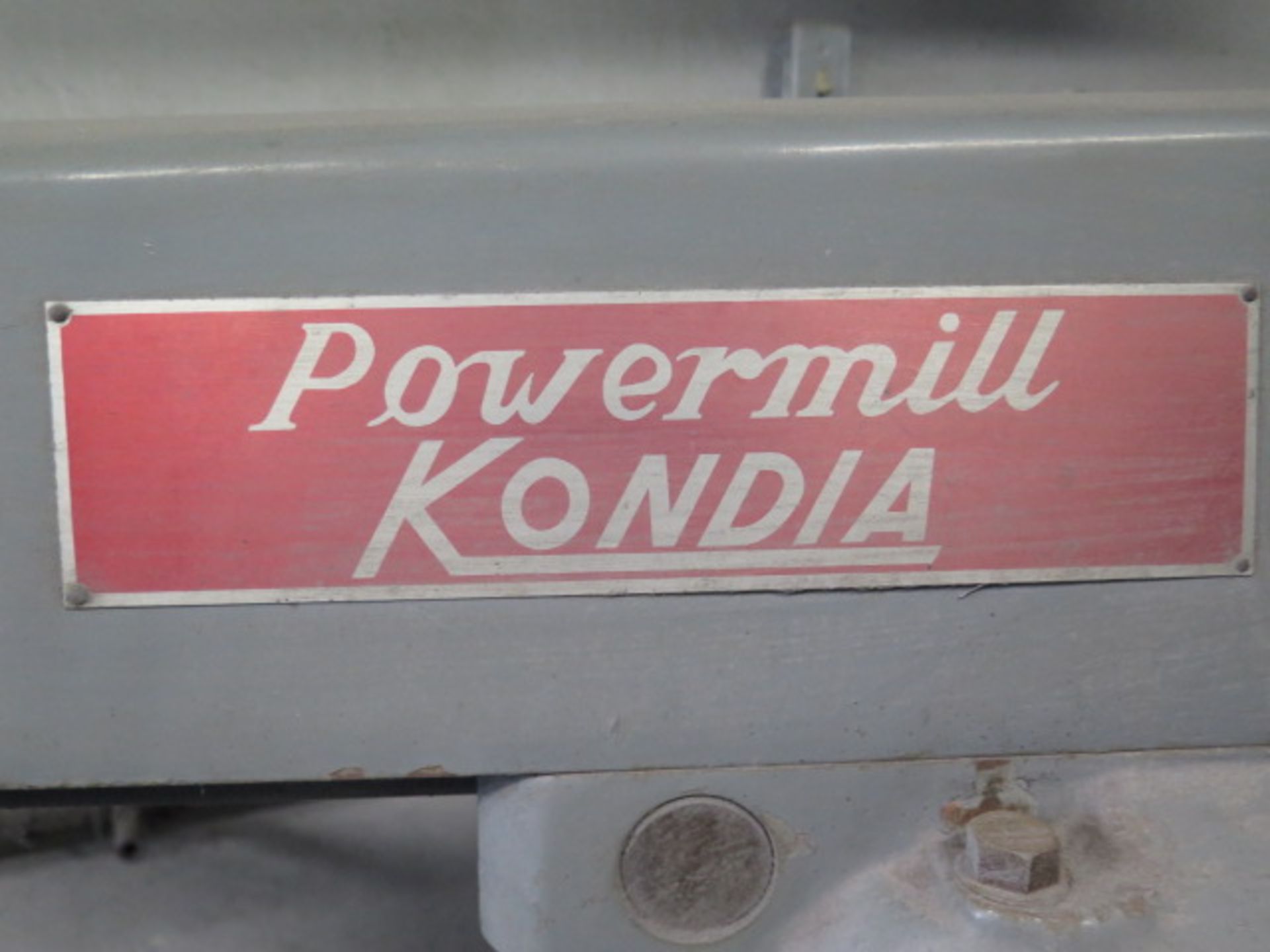 Kondia “Powermill” Vertical Mill w/ Mitutoyo DRO, Mitutoyo Digital “Z” Scale,85-3000 RPM, SOLD AS IS - Image 9 of 9