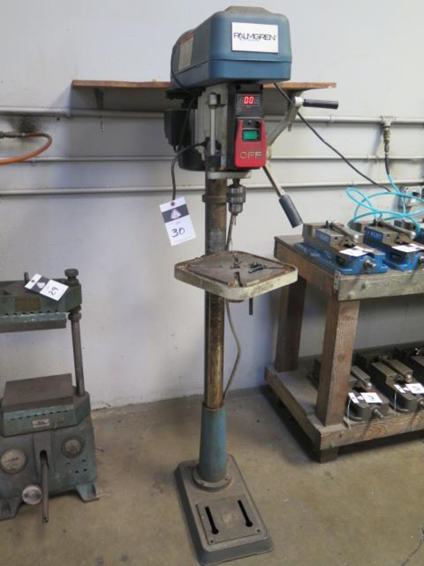 Palmgren 13” Pedestal Drill Press w/ Digital RPM Meter (SOLD AS-IS - NO WARRANTY)