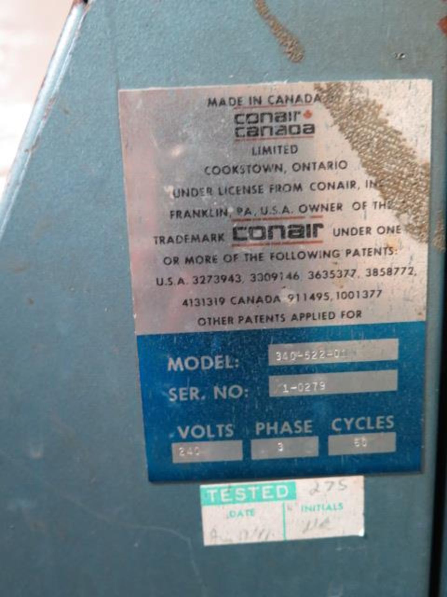 Conair 340-522-01 Temperature Controller s/n 1-0279 (SOLD AS-IS - NO WARRANTY) (Item Located at 830 - Image 6 of 6