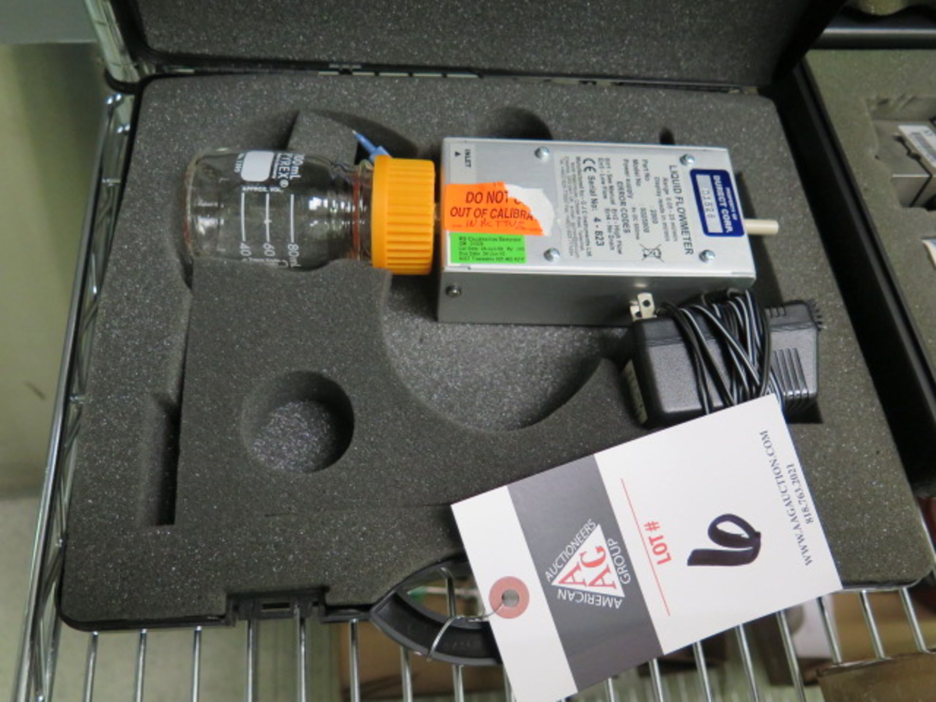 GJC mdl. 5025000 0.05-25 ml/min Liquid Flowmeter (SOLD AS-IS - NO WARRANTY)