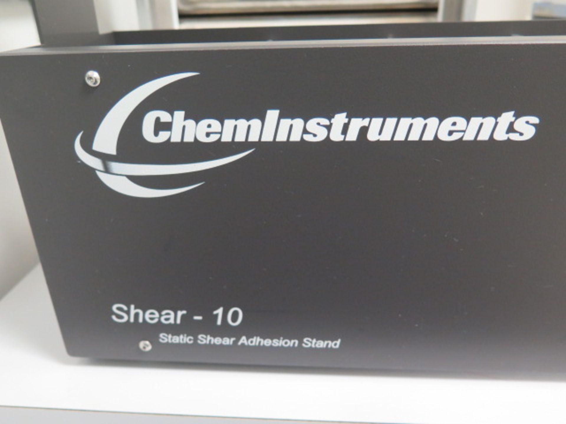 Chem Instruments “EZ Shear” mdl. Shear-10 Static Shear Adhesion Test Stand w/PLC Controls SOLD AS IS - Image 9 of 10