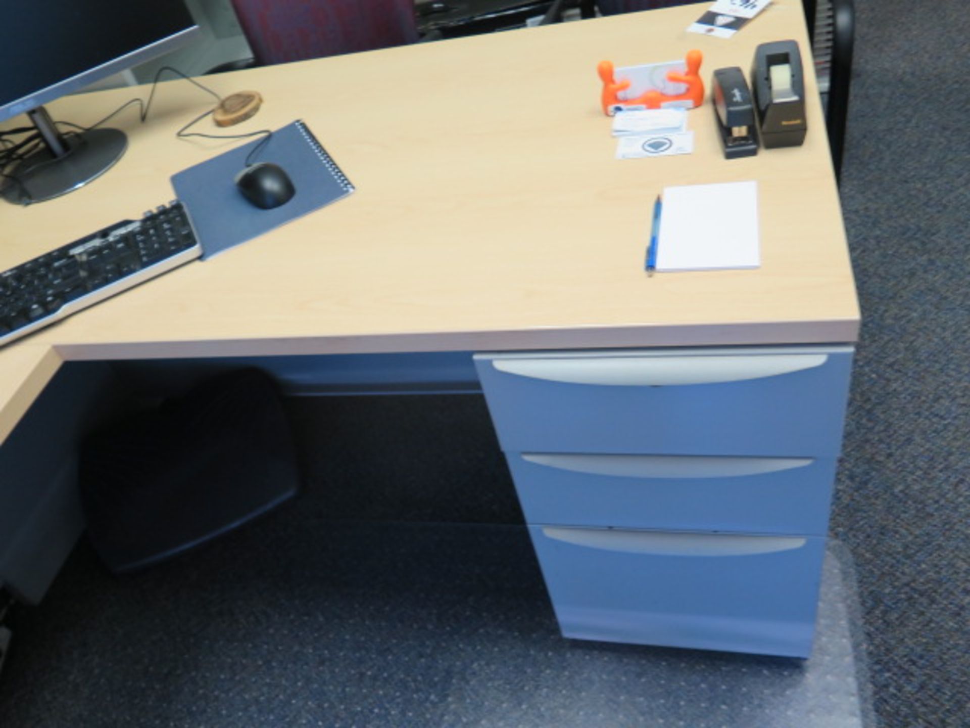 Desk, File Cabinets with Table Top (SOLD AS-IS - NO WARRANTY) - Image 4 of 8